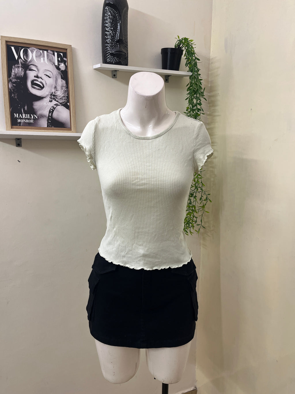 Ribbed plain top