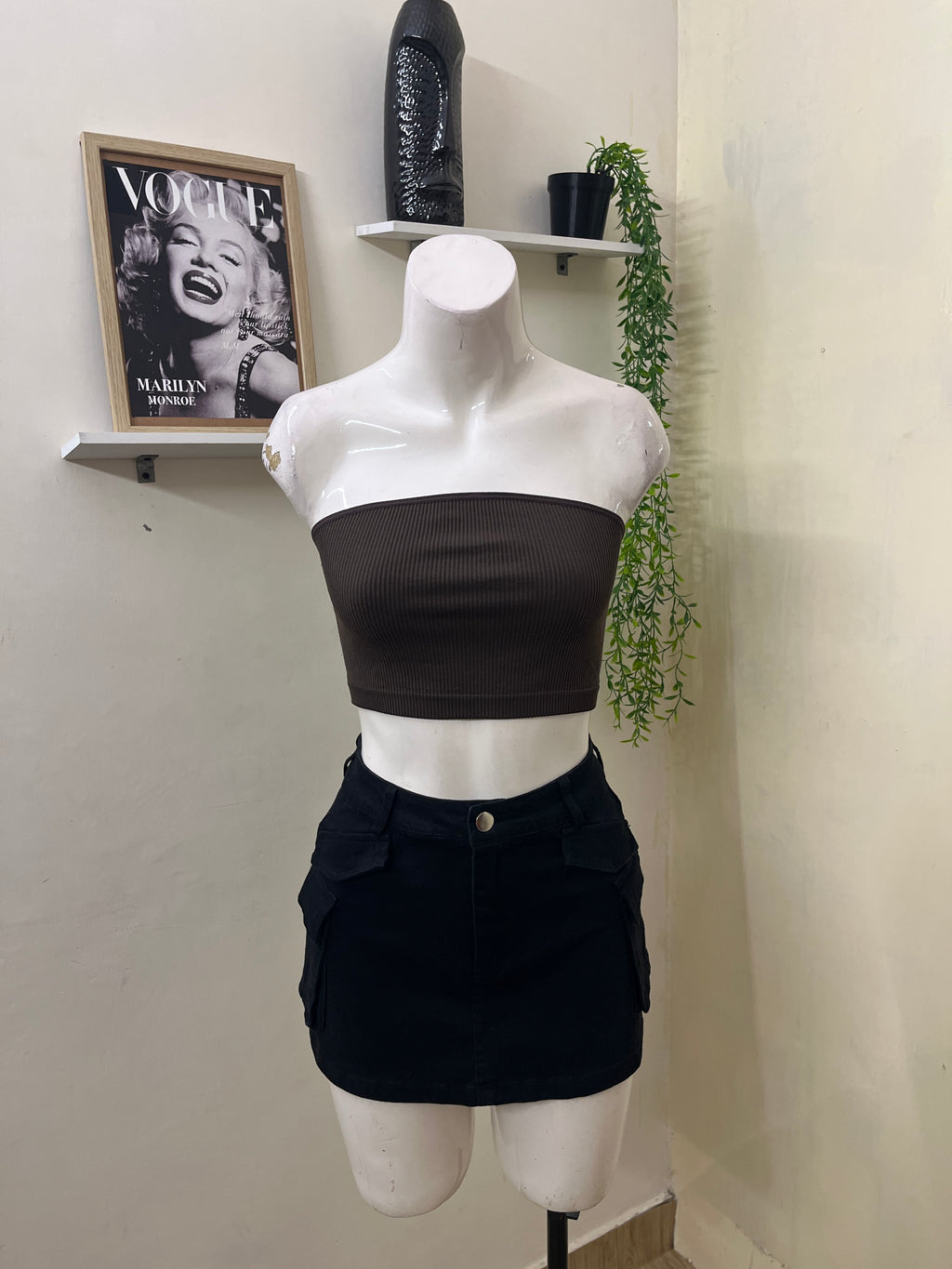 Ribbed tube top