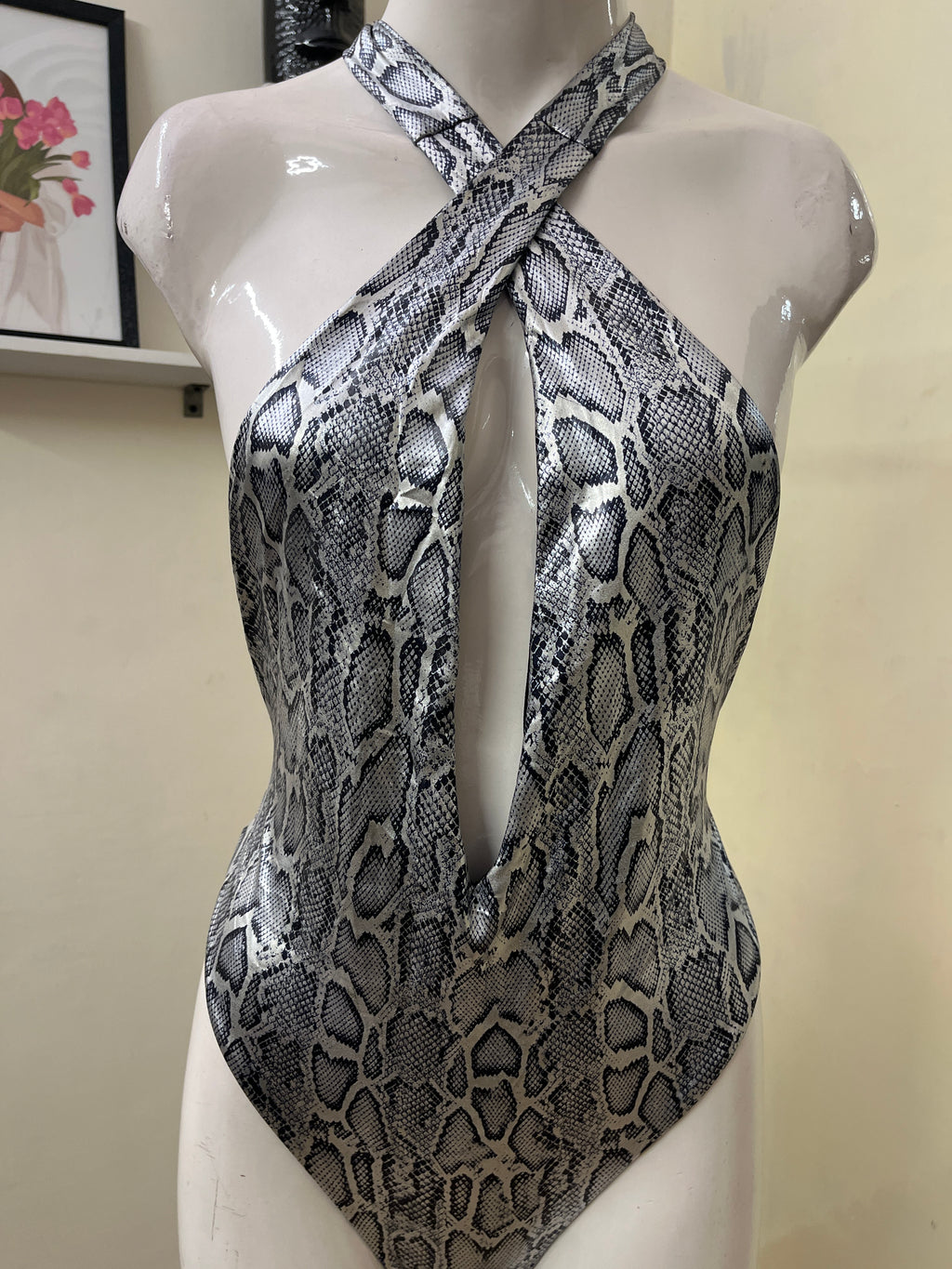 All backless swimsuit