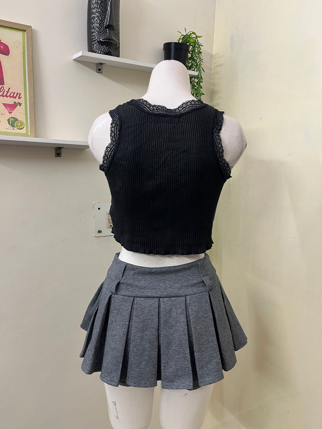 Lace trim top