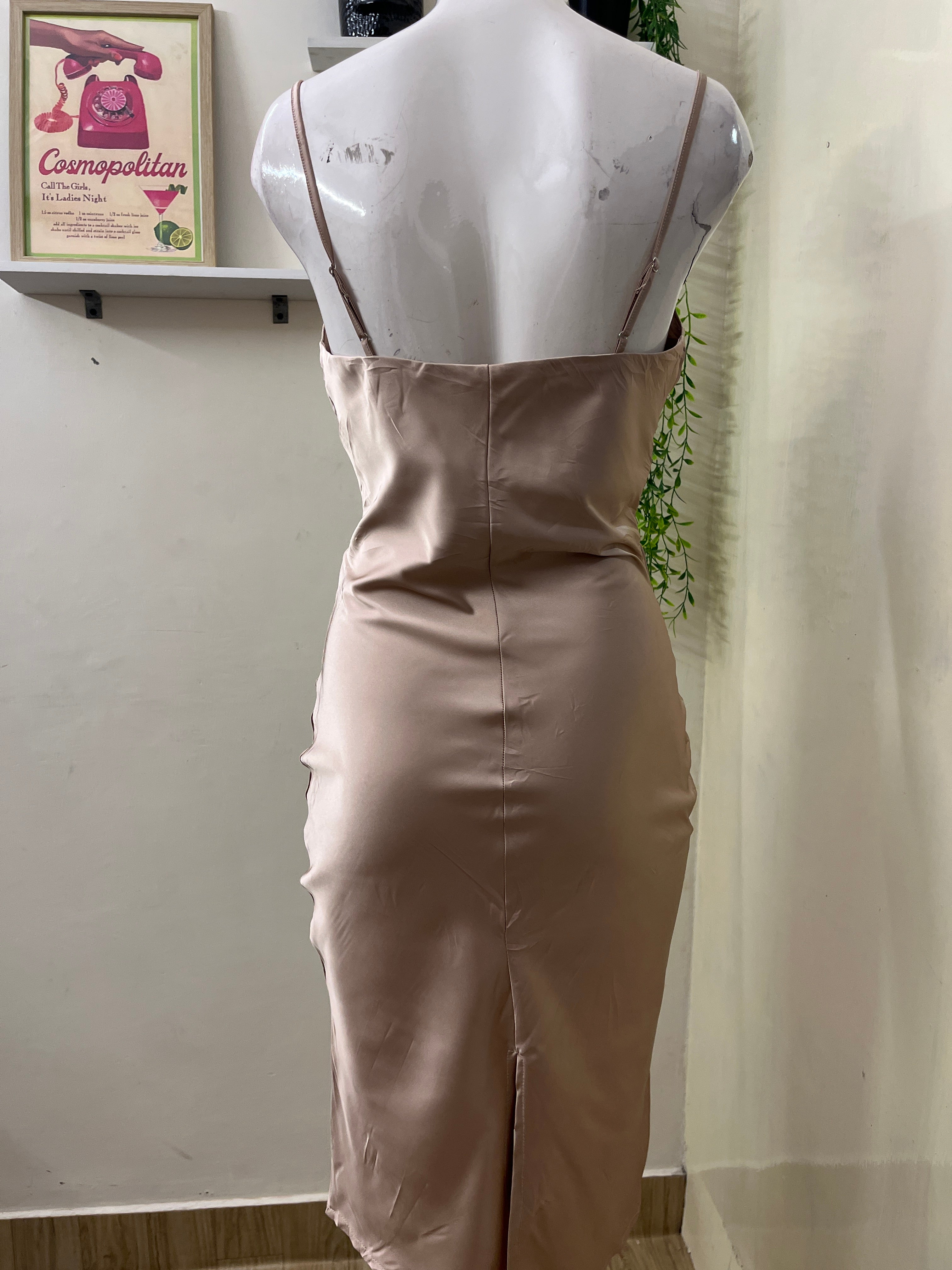 Satin slip dress