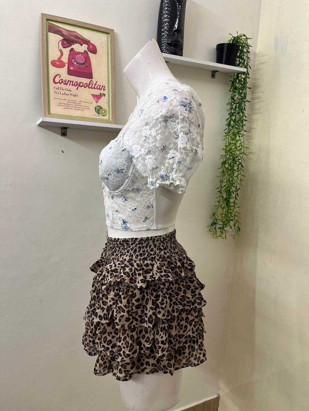 Flower lace corset