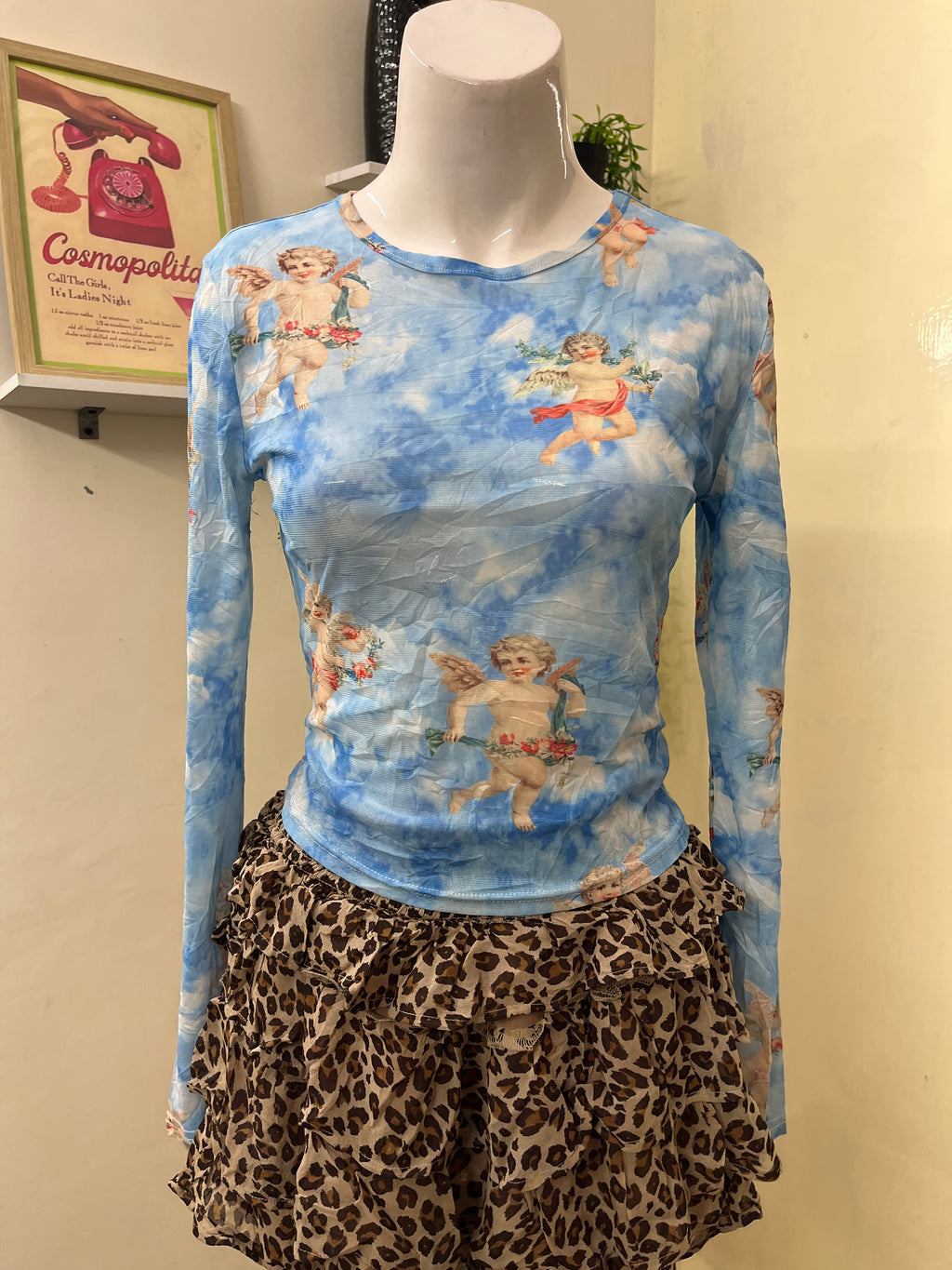 Printed mesh top