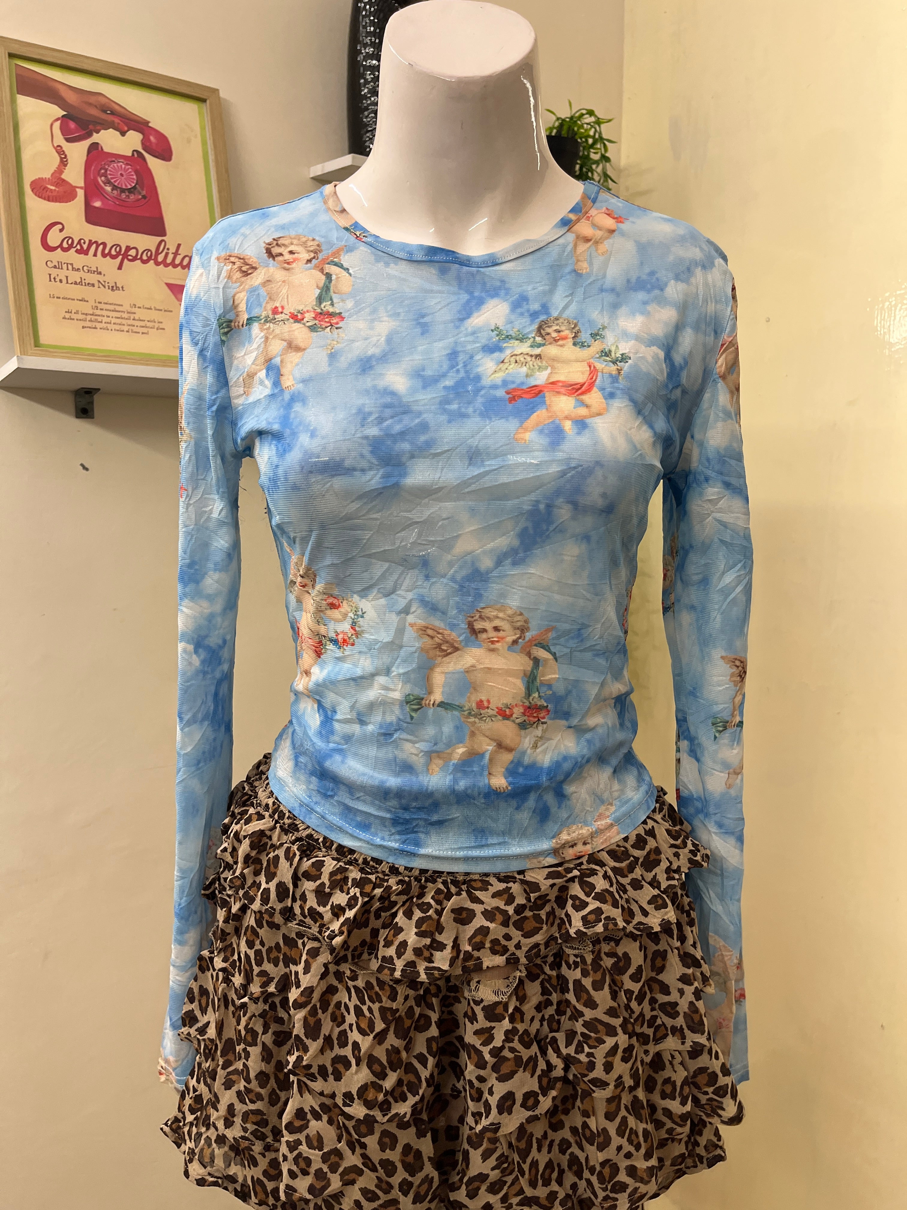 Printed mesh top