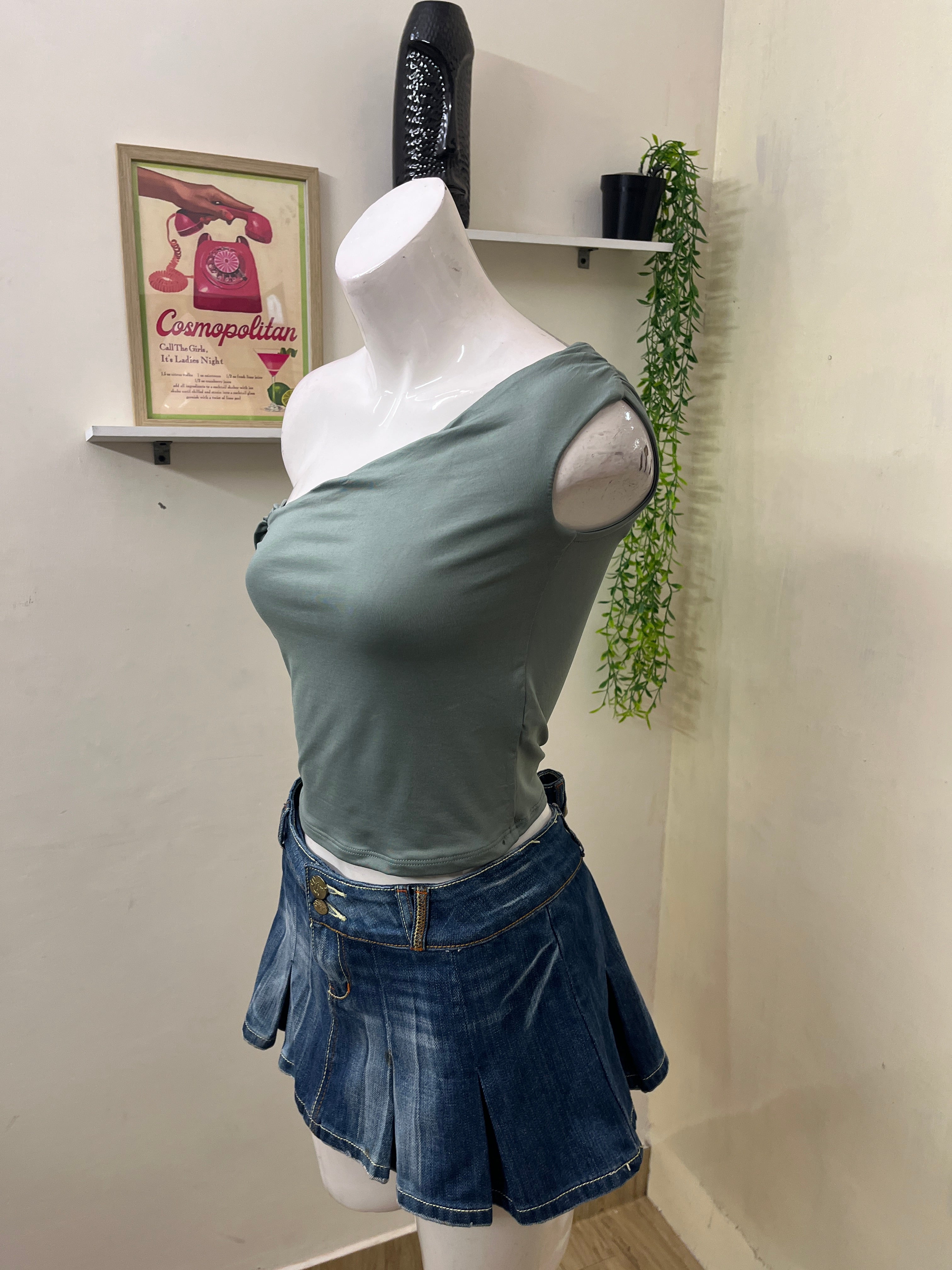 Bershka One shoulder top
