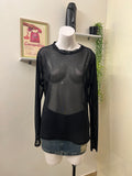 Full sleeves mesh tshirt