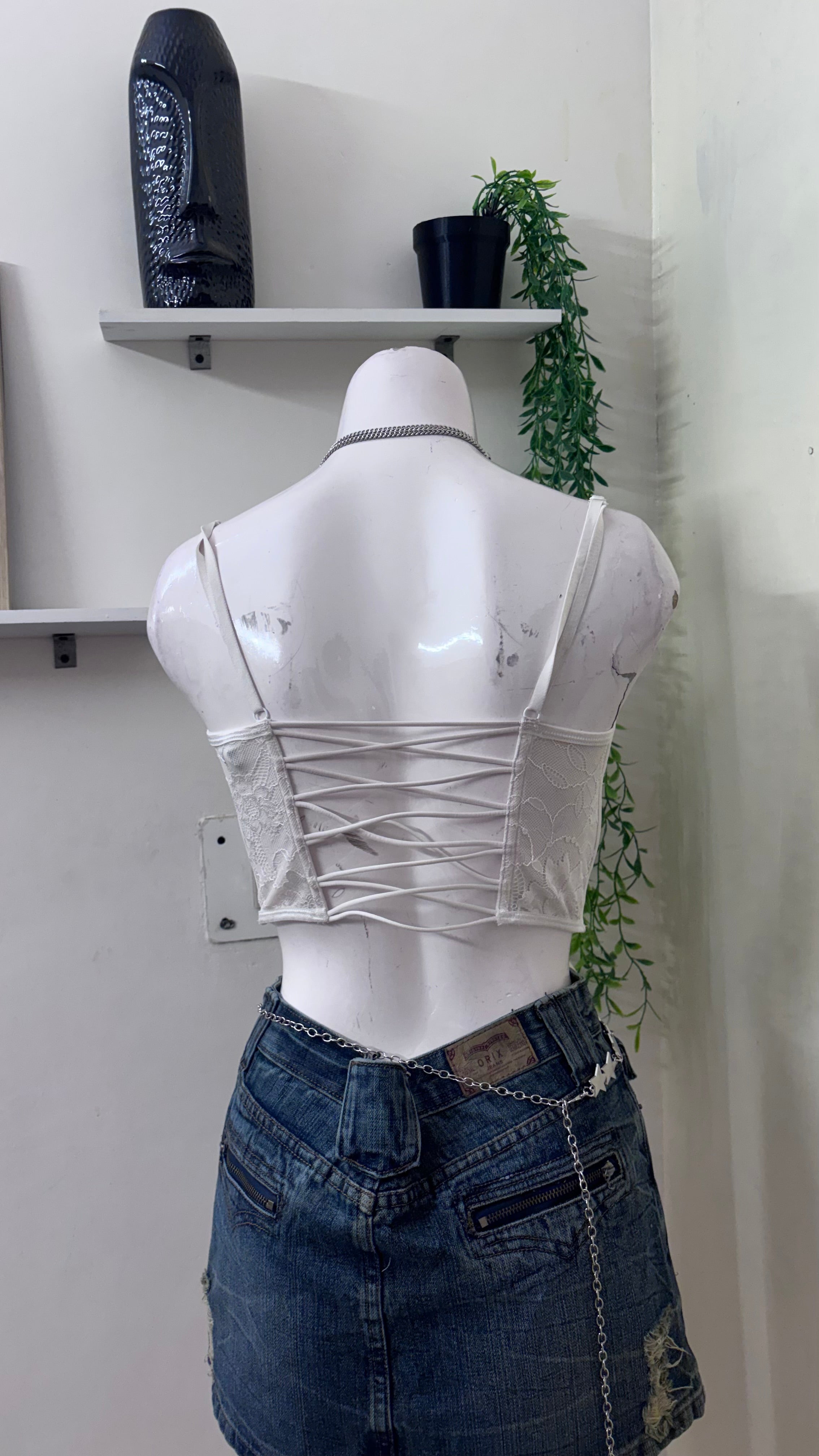white corset