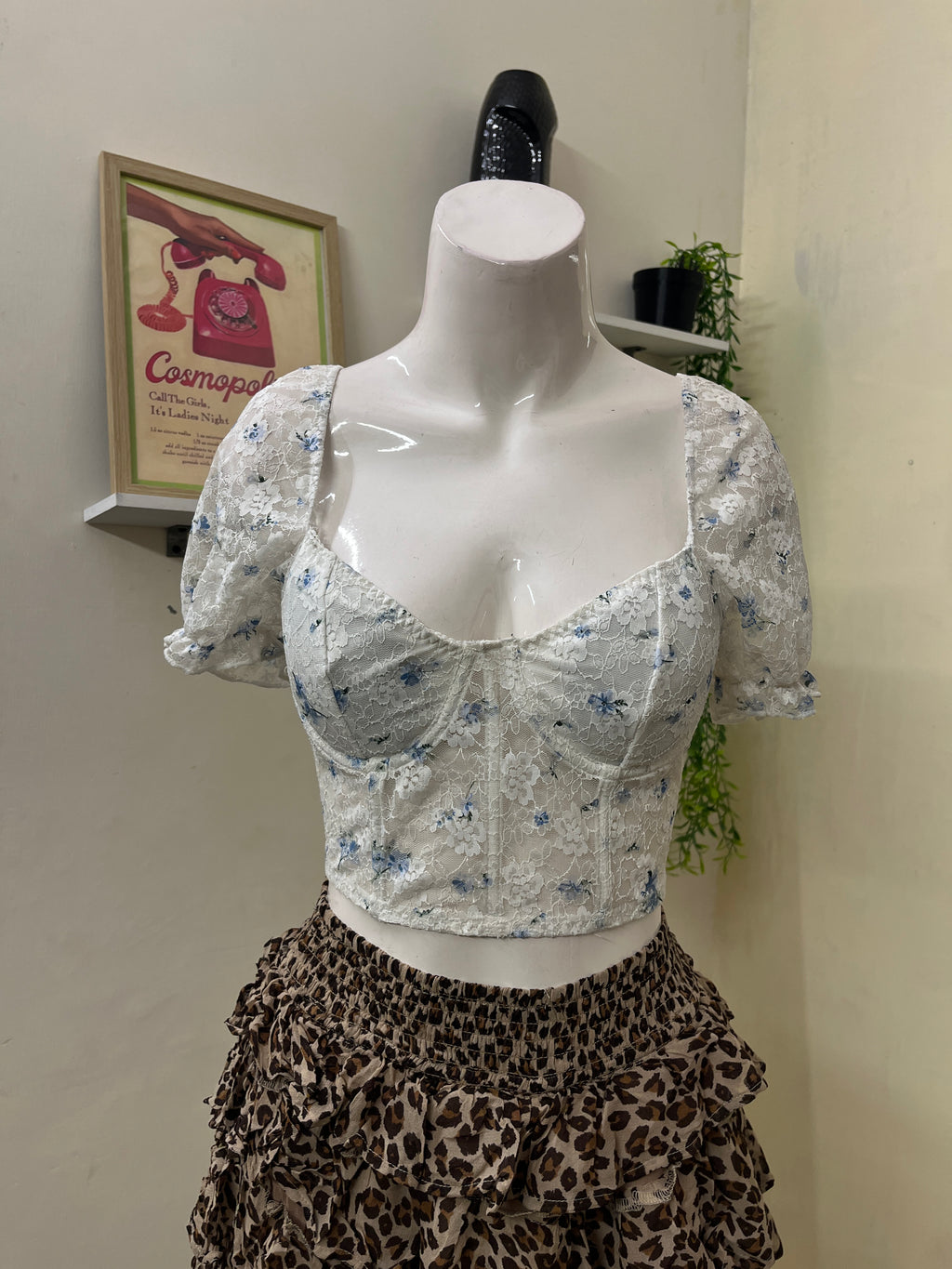 Flower lace corset