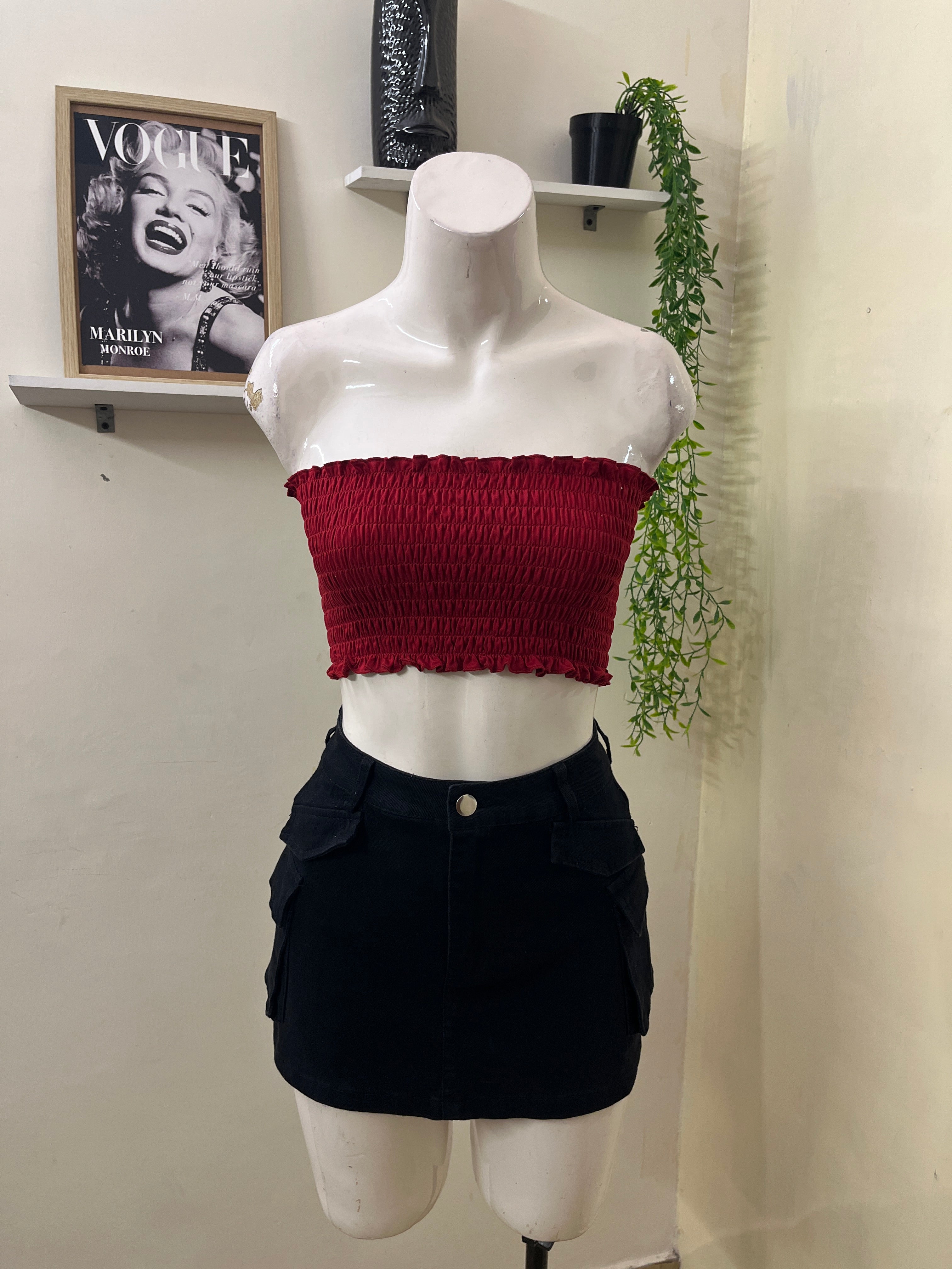 Elastic tube top