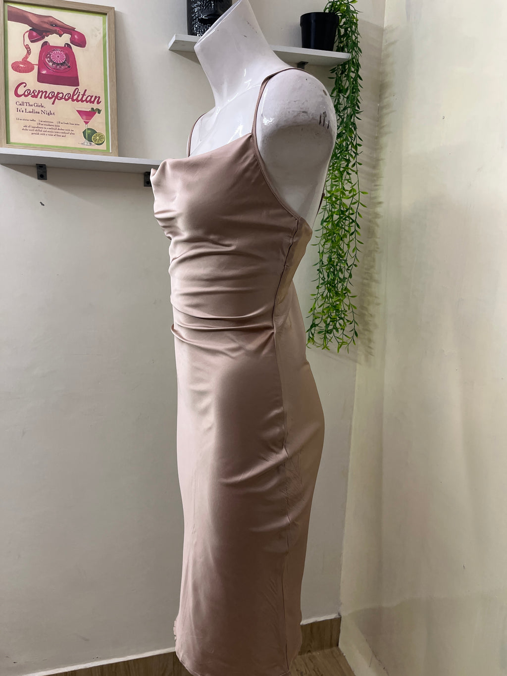 Satin slip dress