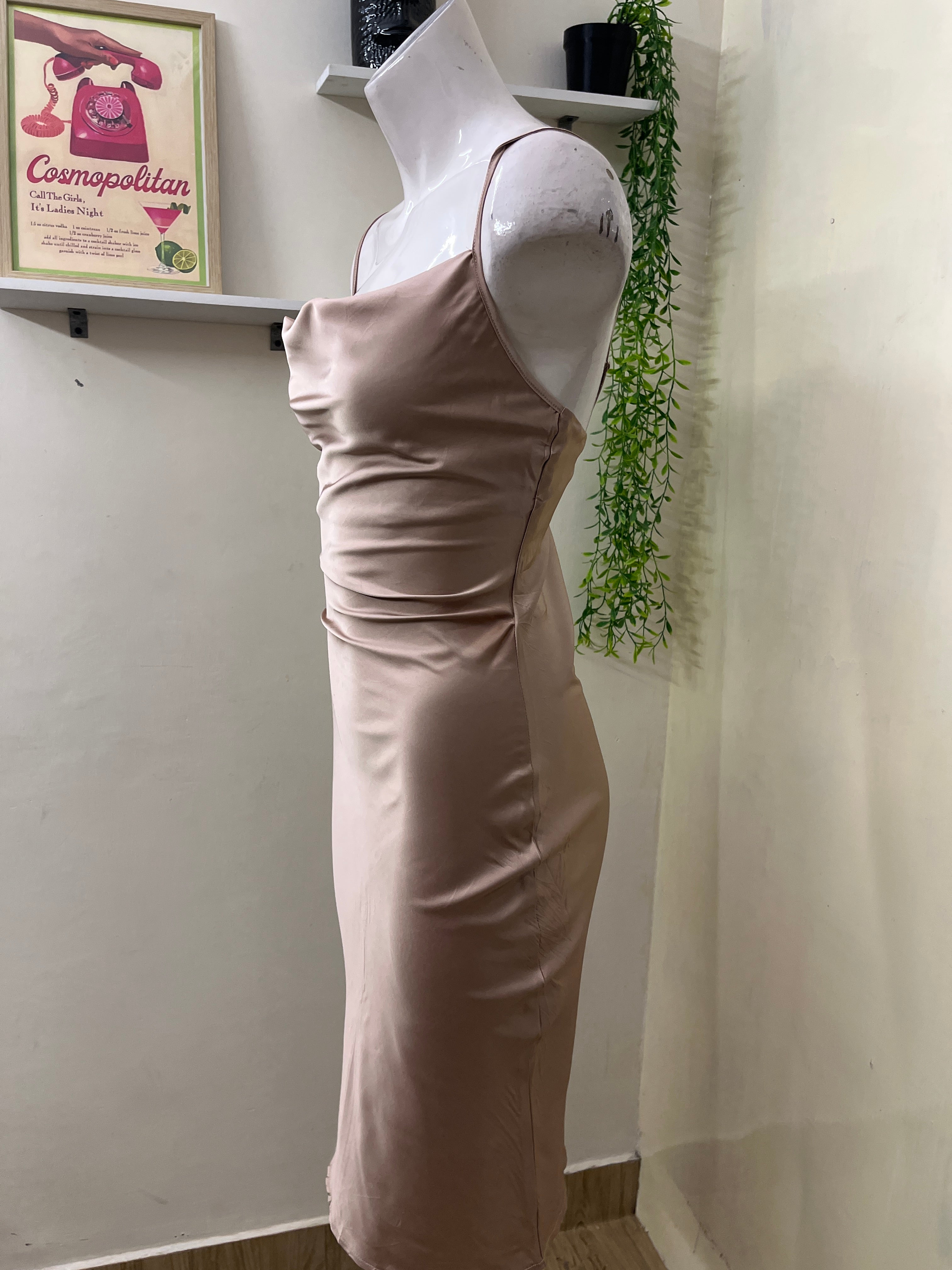 Satin slip dress