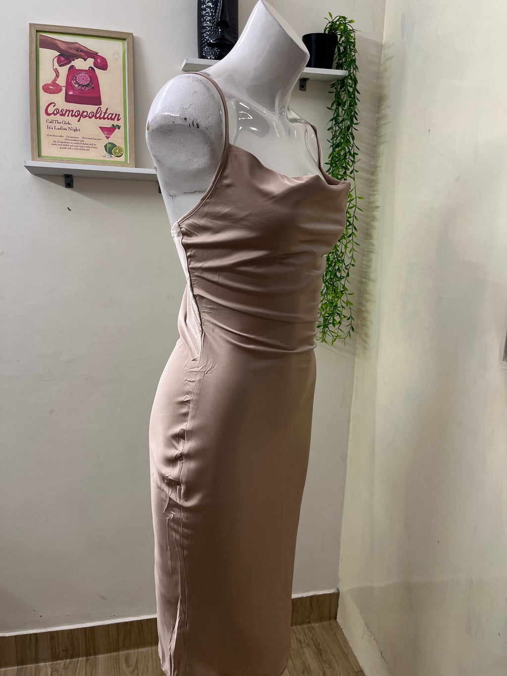 Satin slip dress