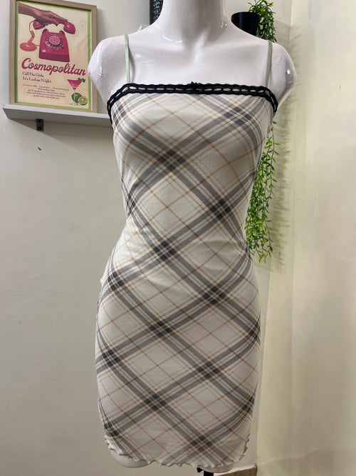 Chequered one piece from forever21