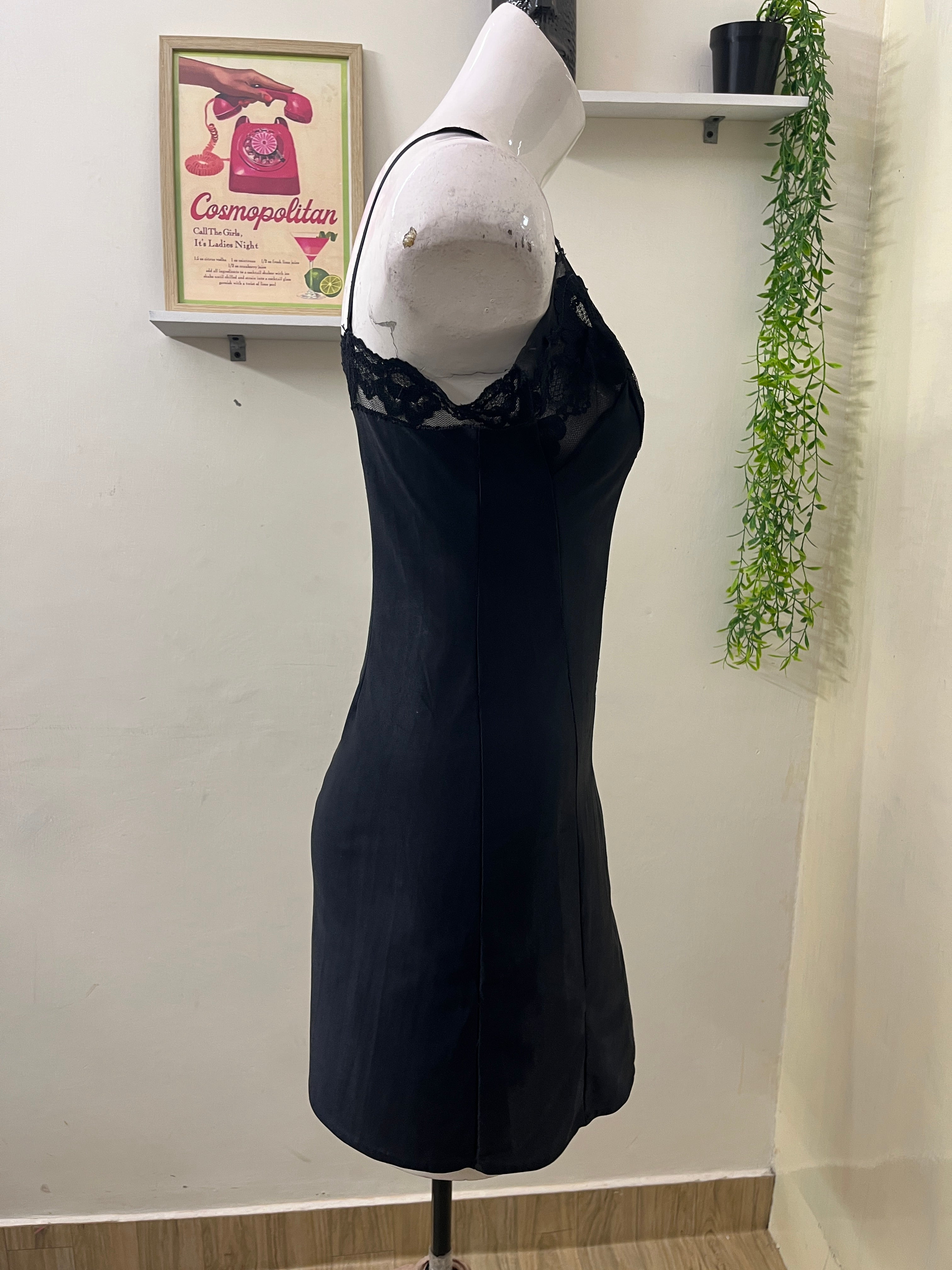 Satin lace dress