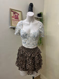 Flower lace corset