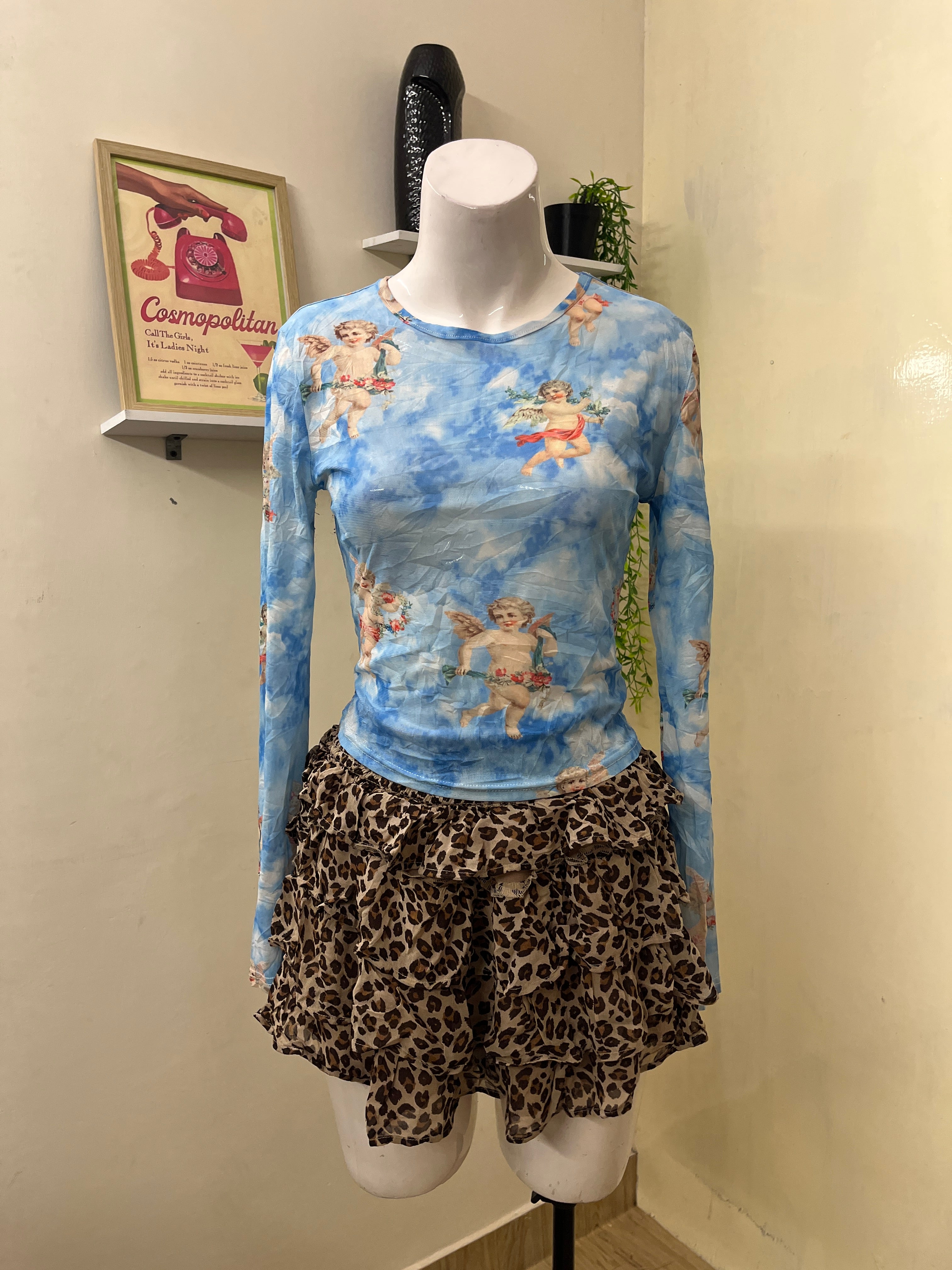 Printed mesh top