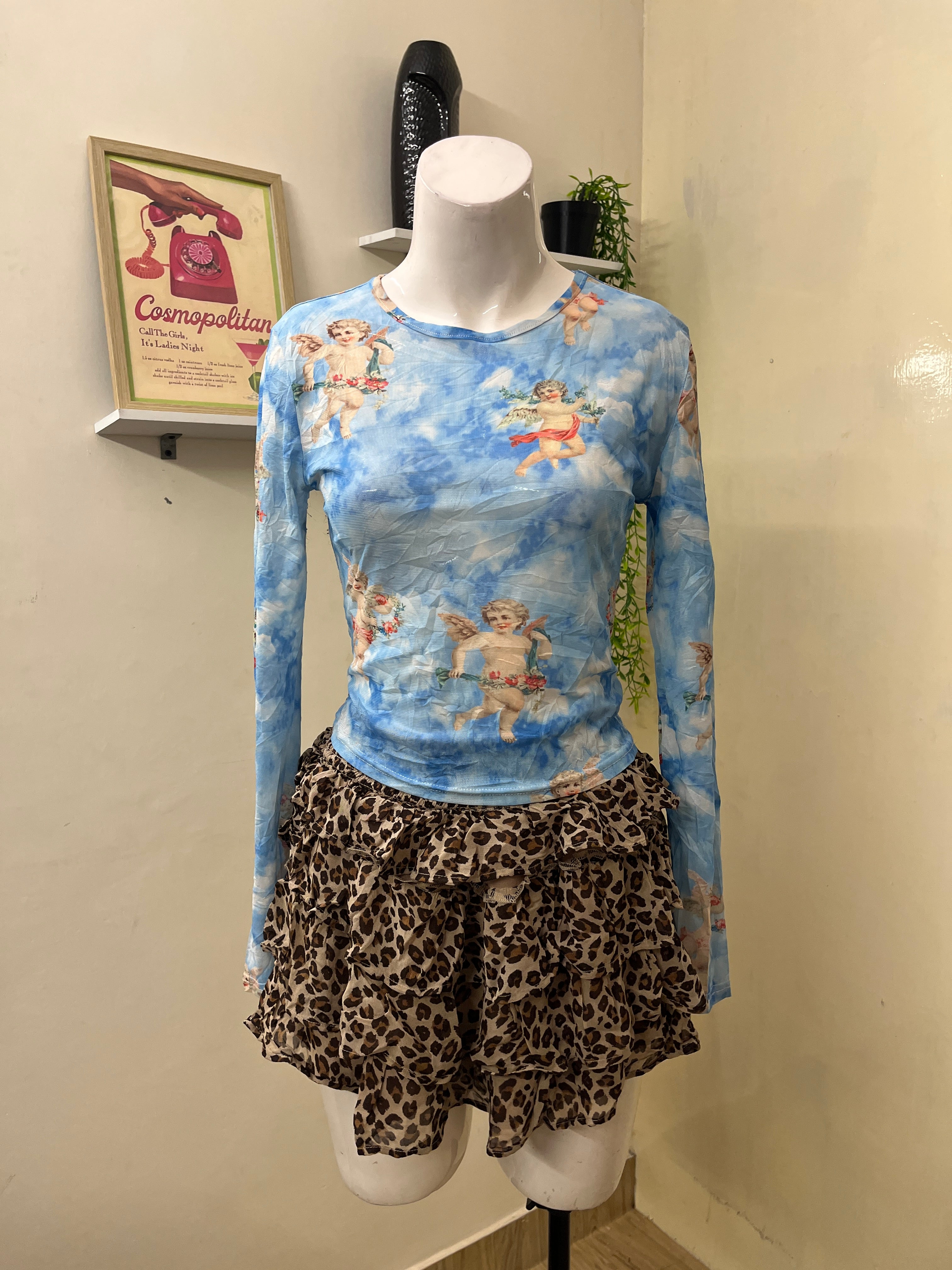 Printed mesh top