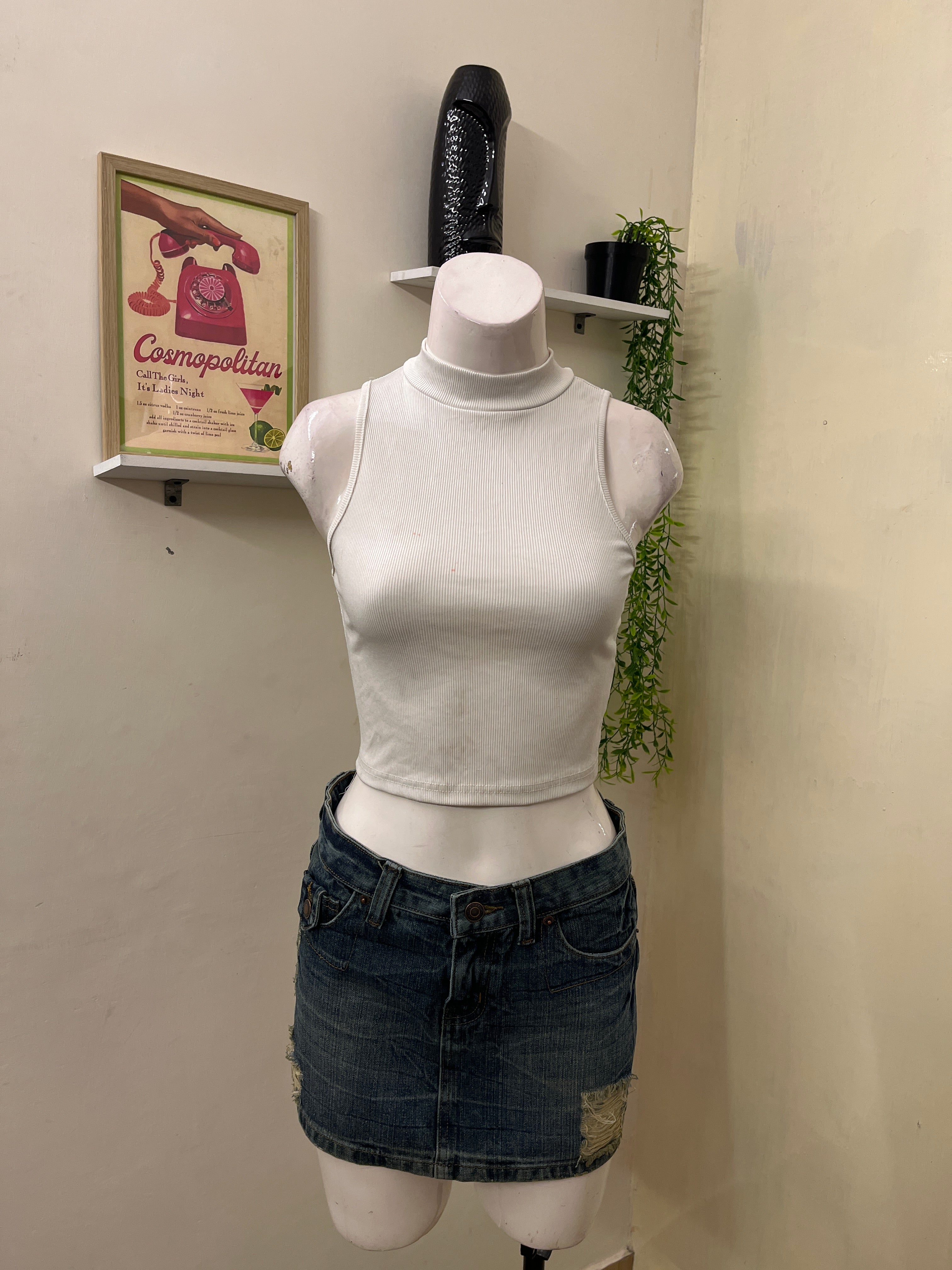 High neck top