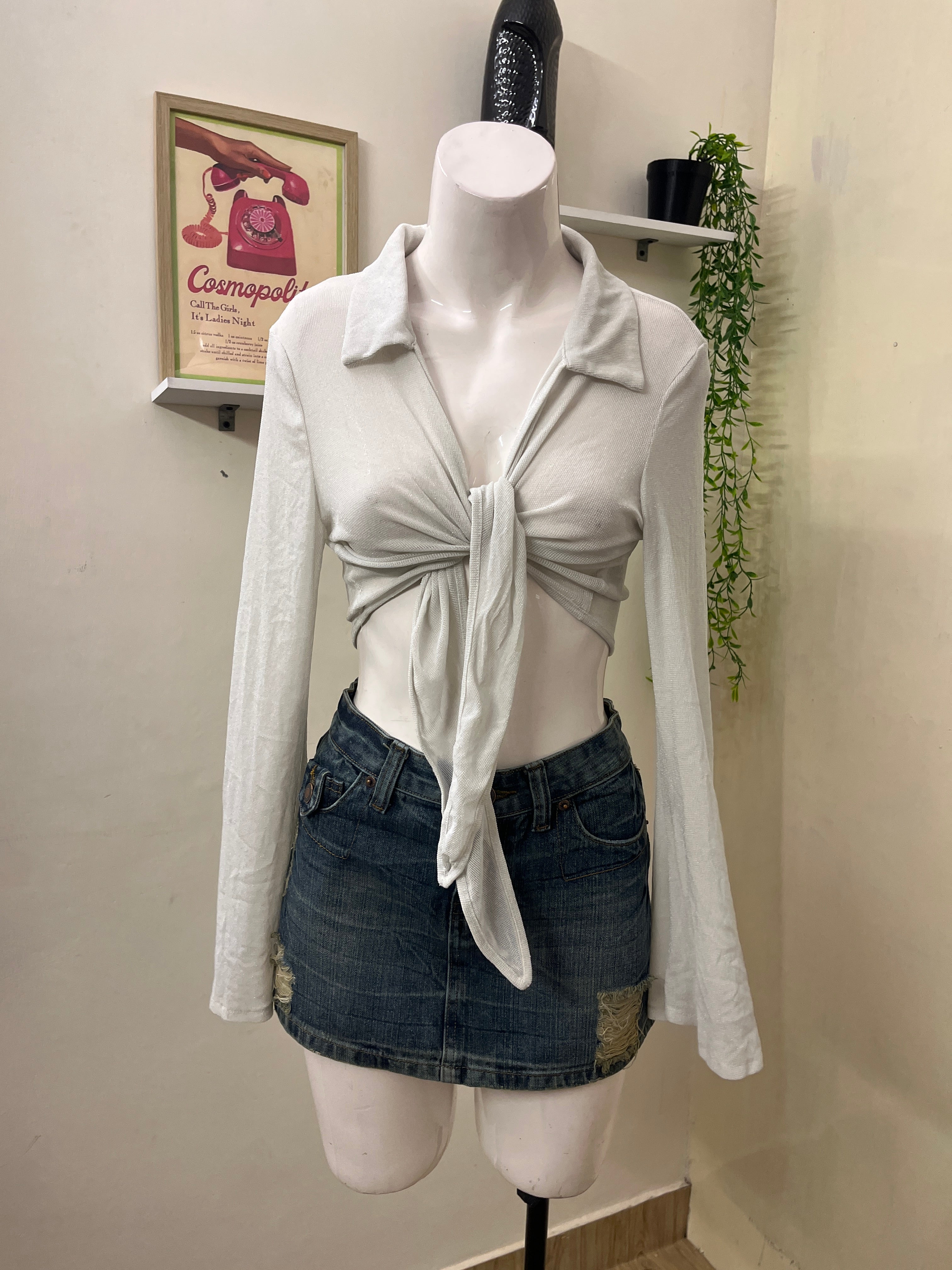 Mesh open shirt