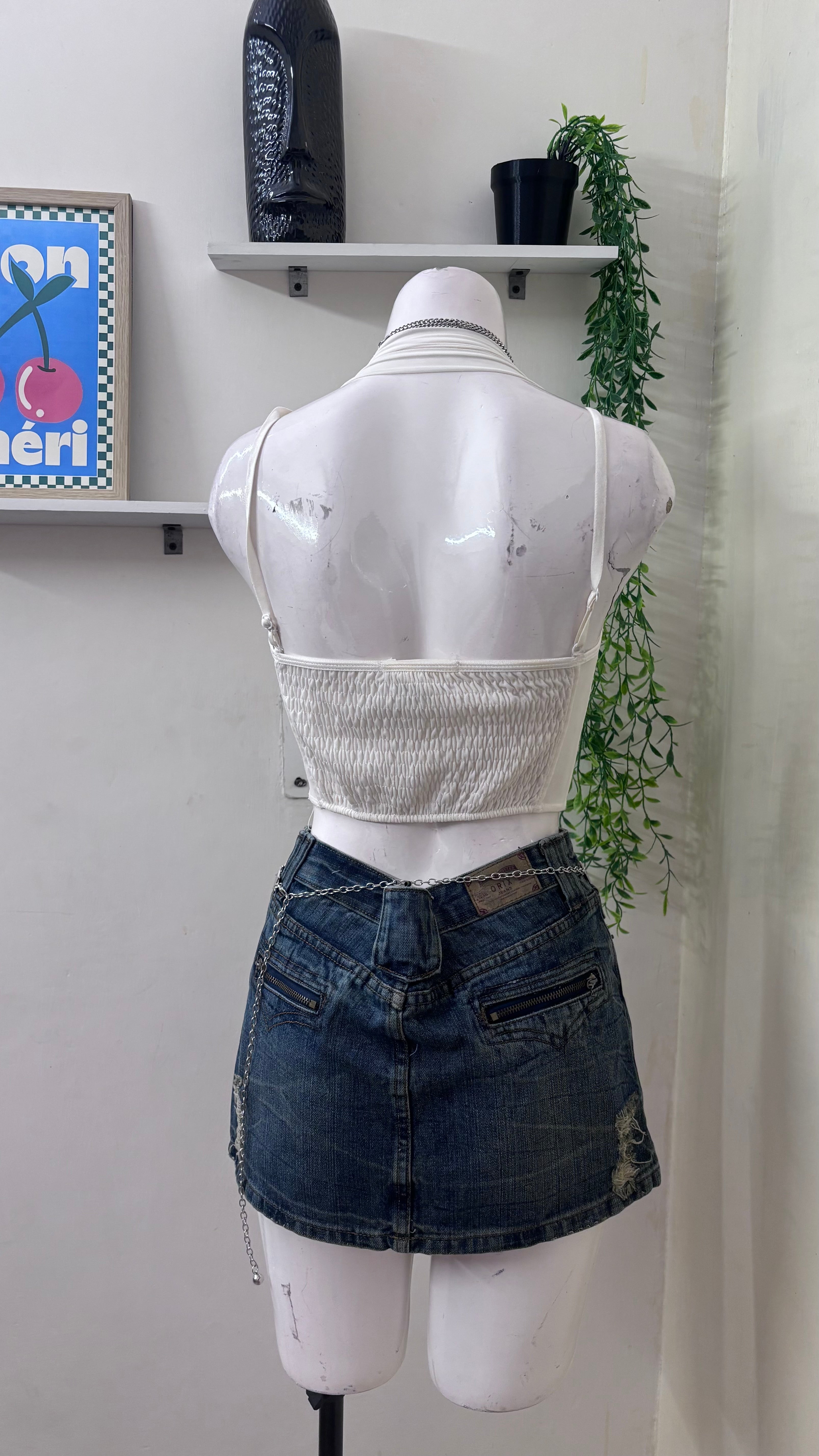 white corset