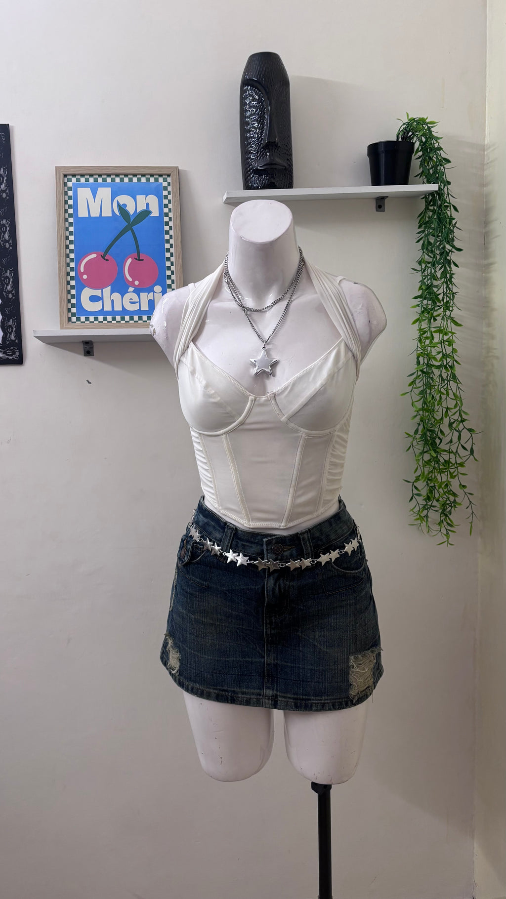 white corset