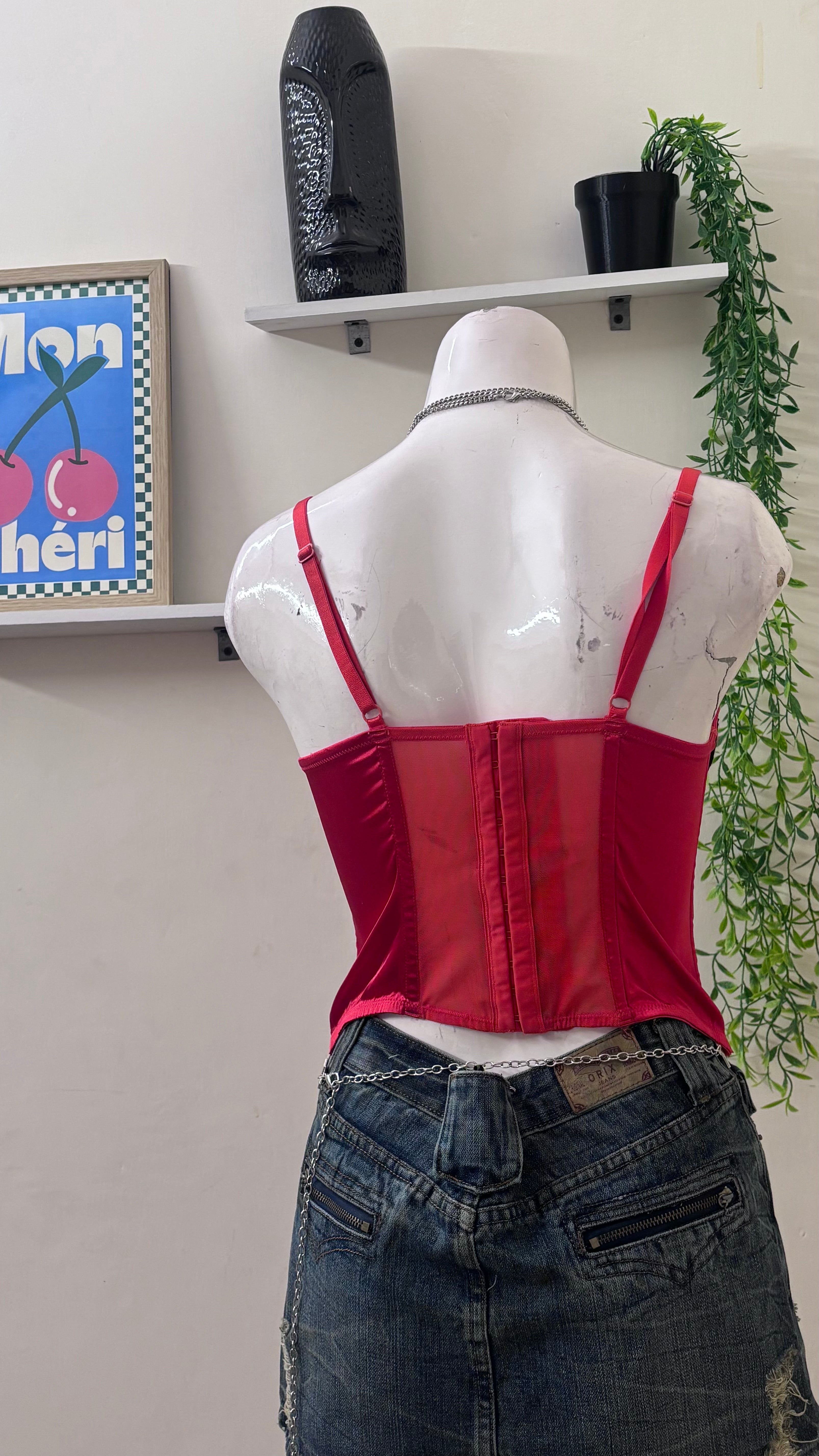 red corset