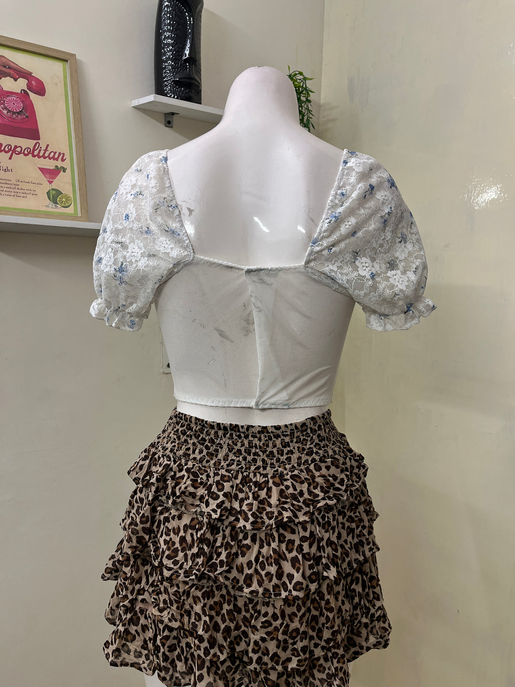 Flower lace corset