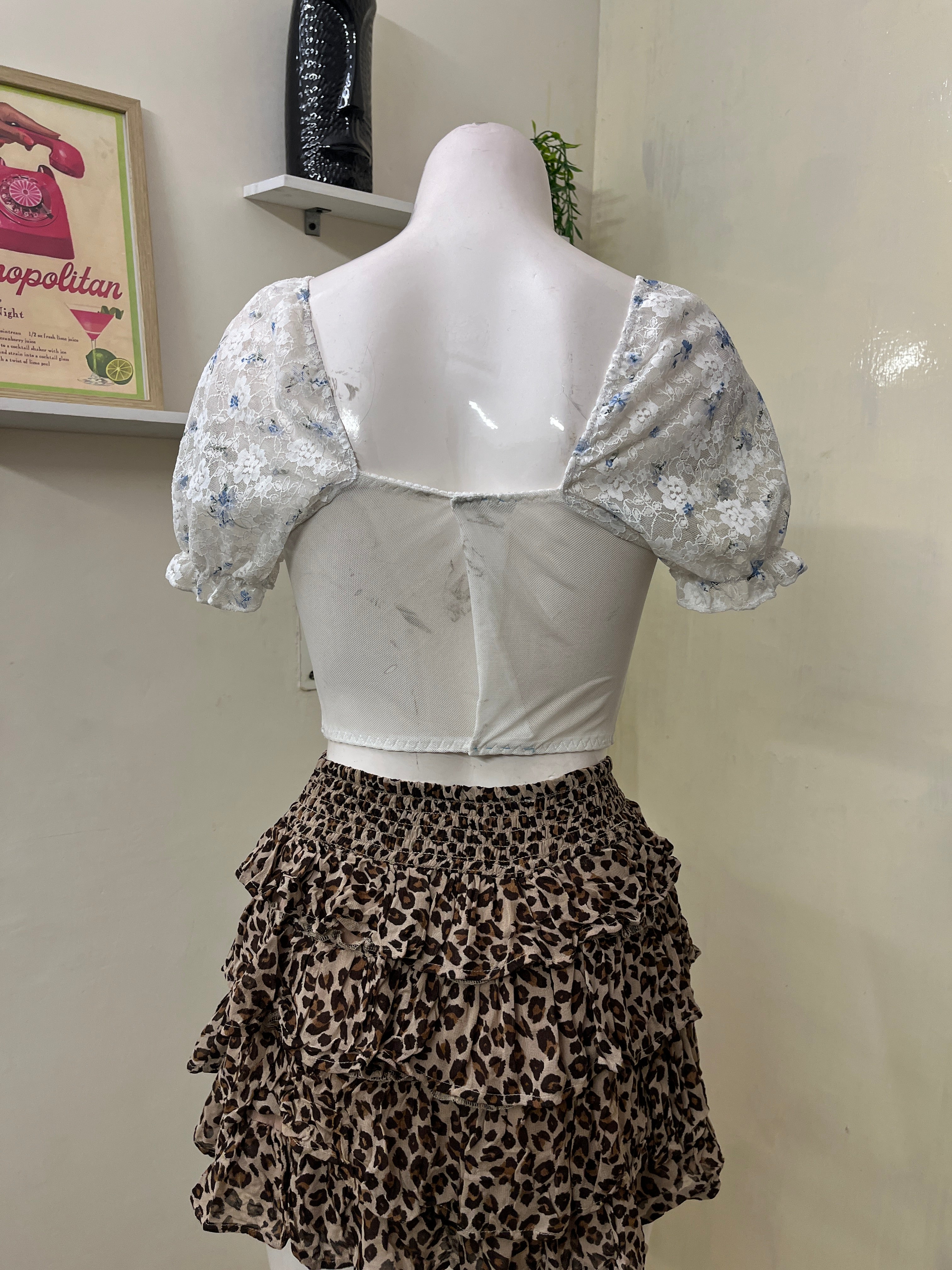 Flower lace corset