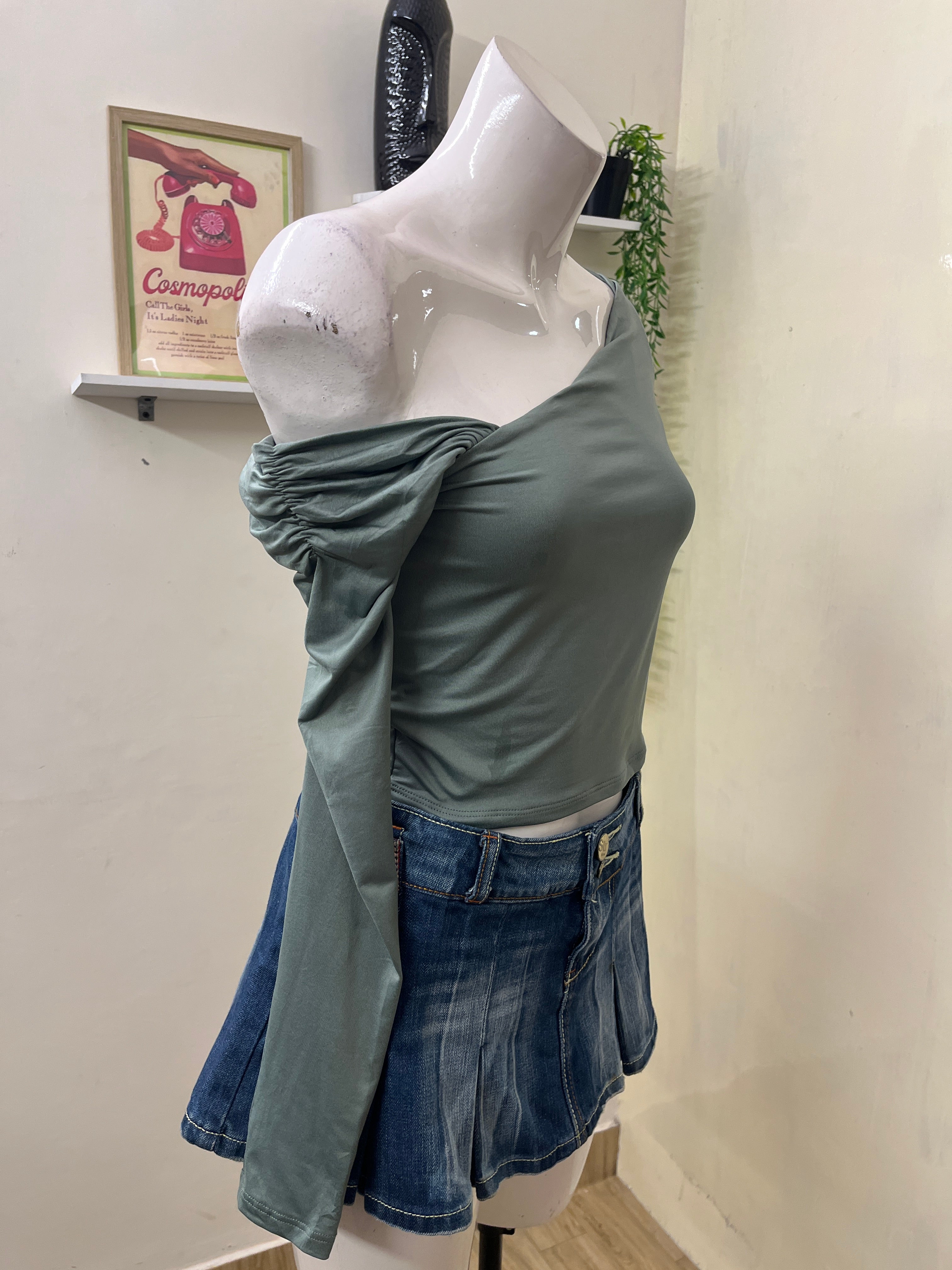Bershka One shoulder top