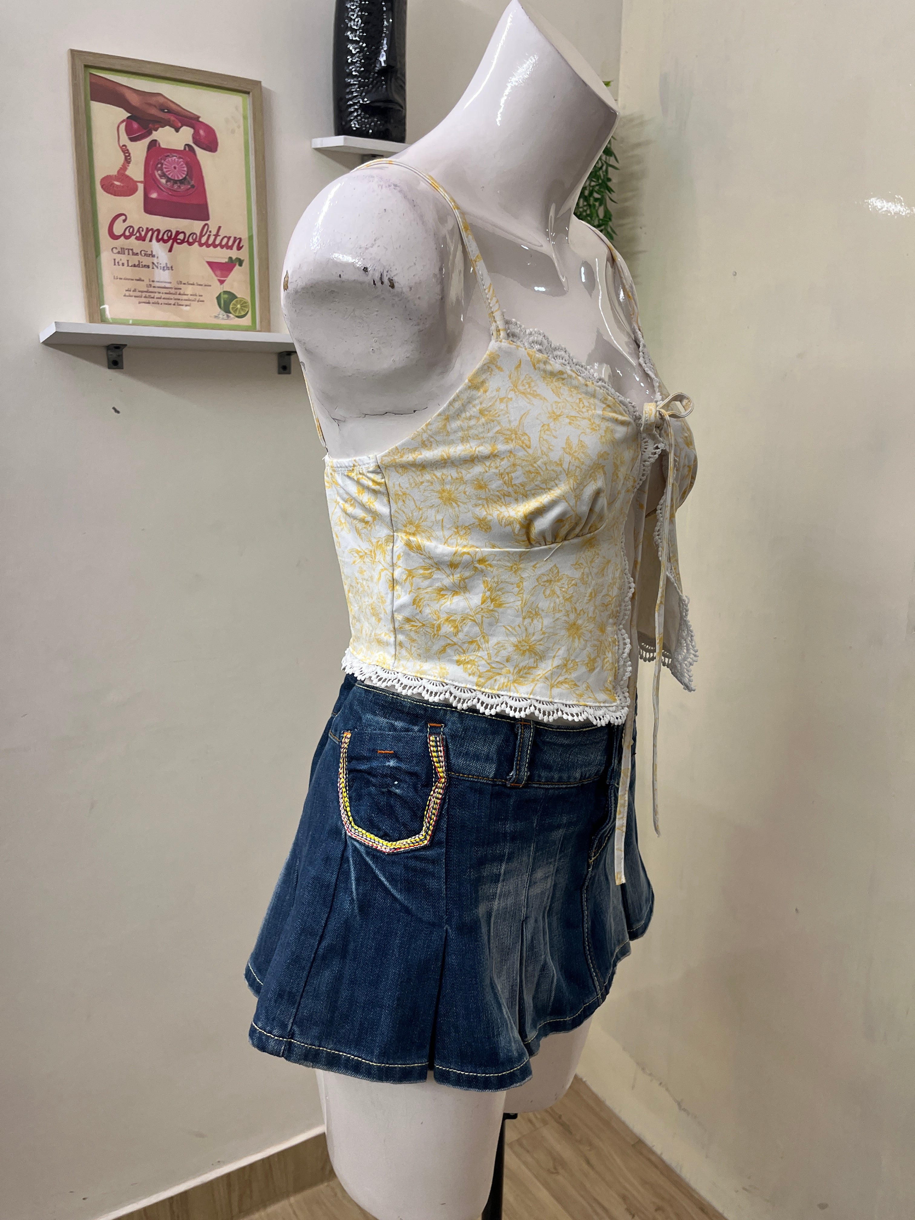 Floral knot top