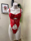 Lace and mesh bodysuit