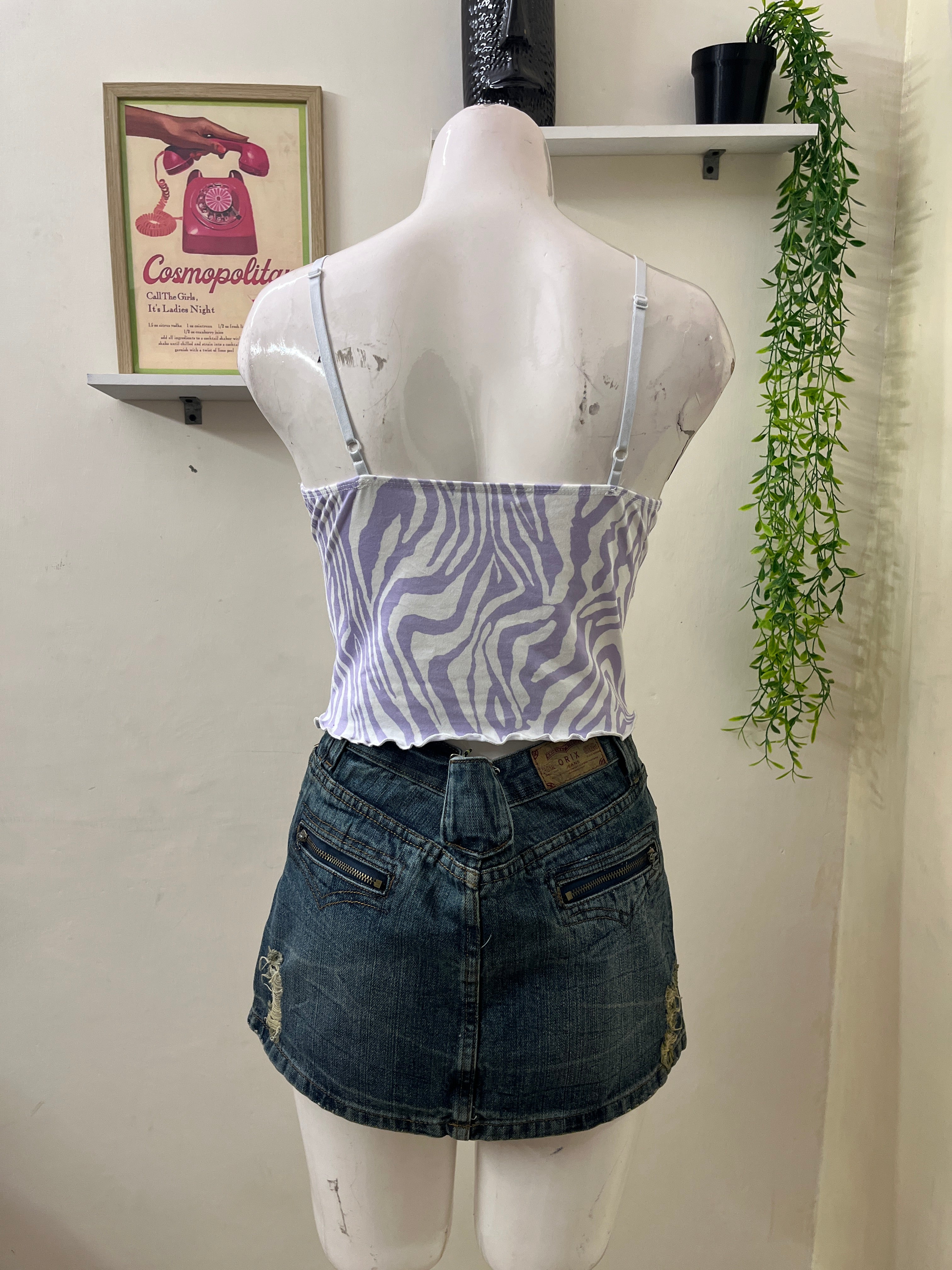 Lace trim top