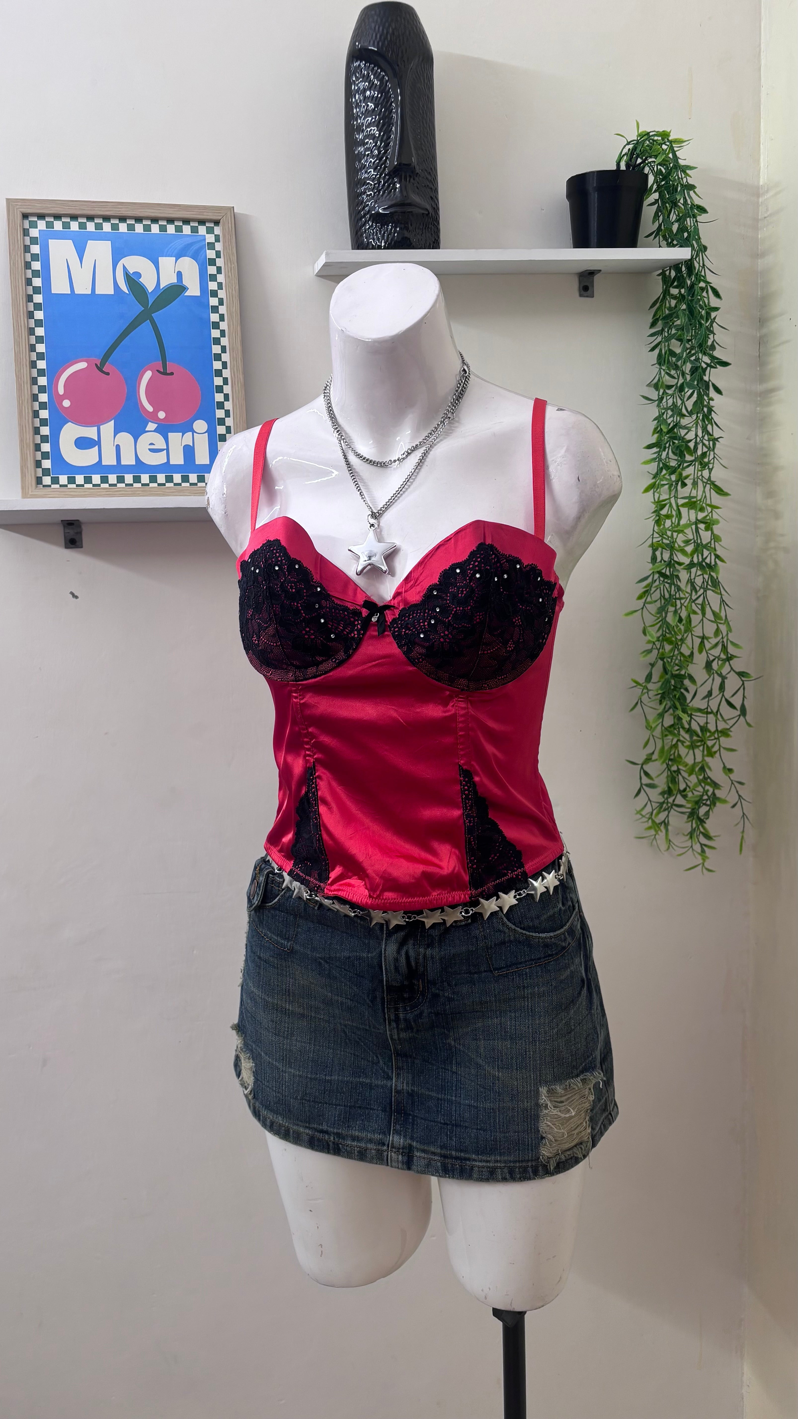 red corset