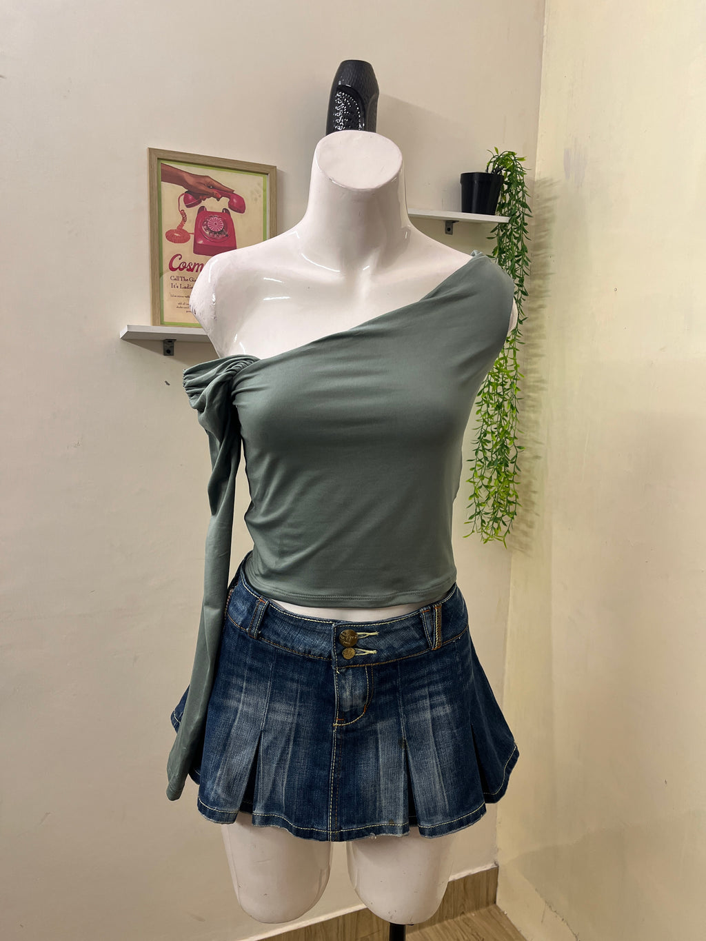 Bershka One shoulder top