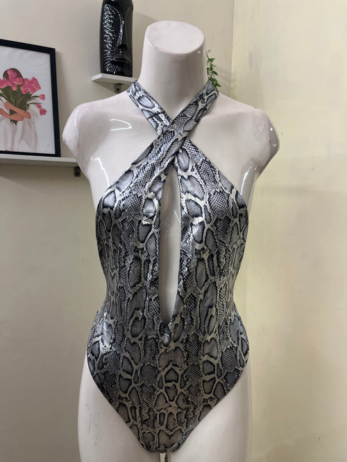 All backless swimsuit