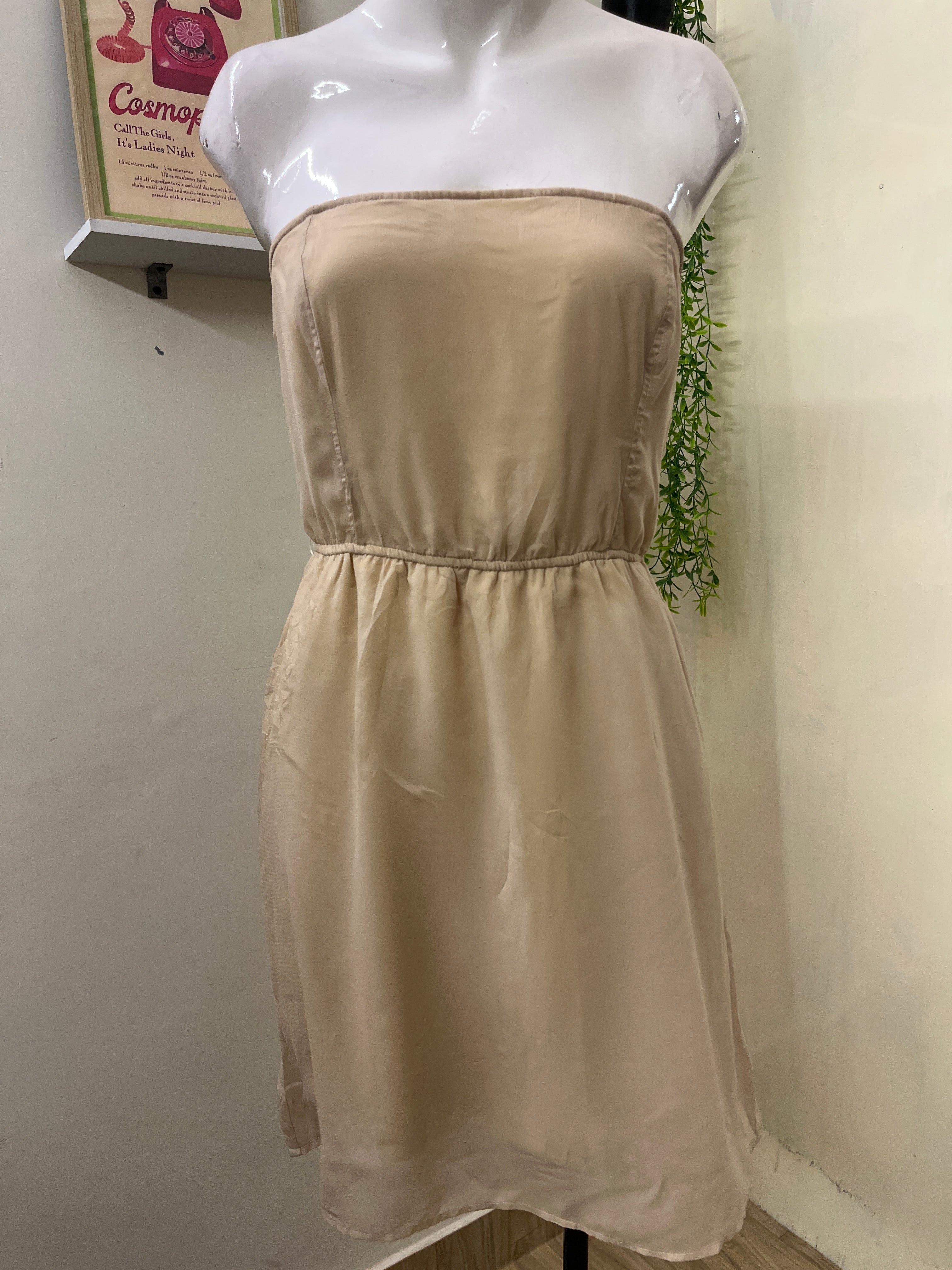 Strapless one piece