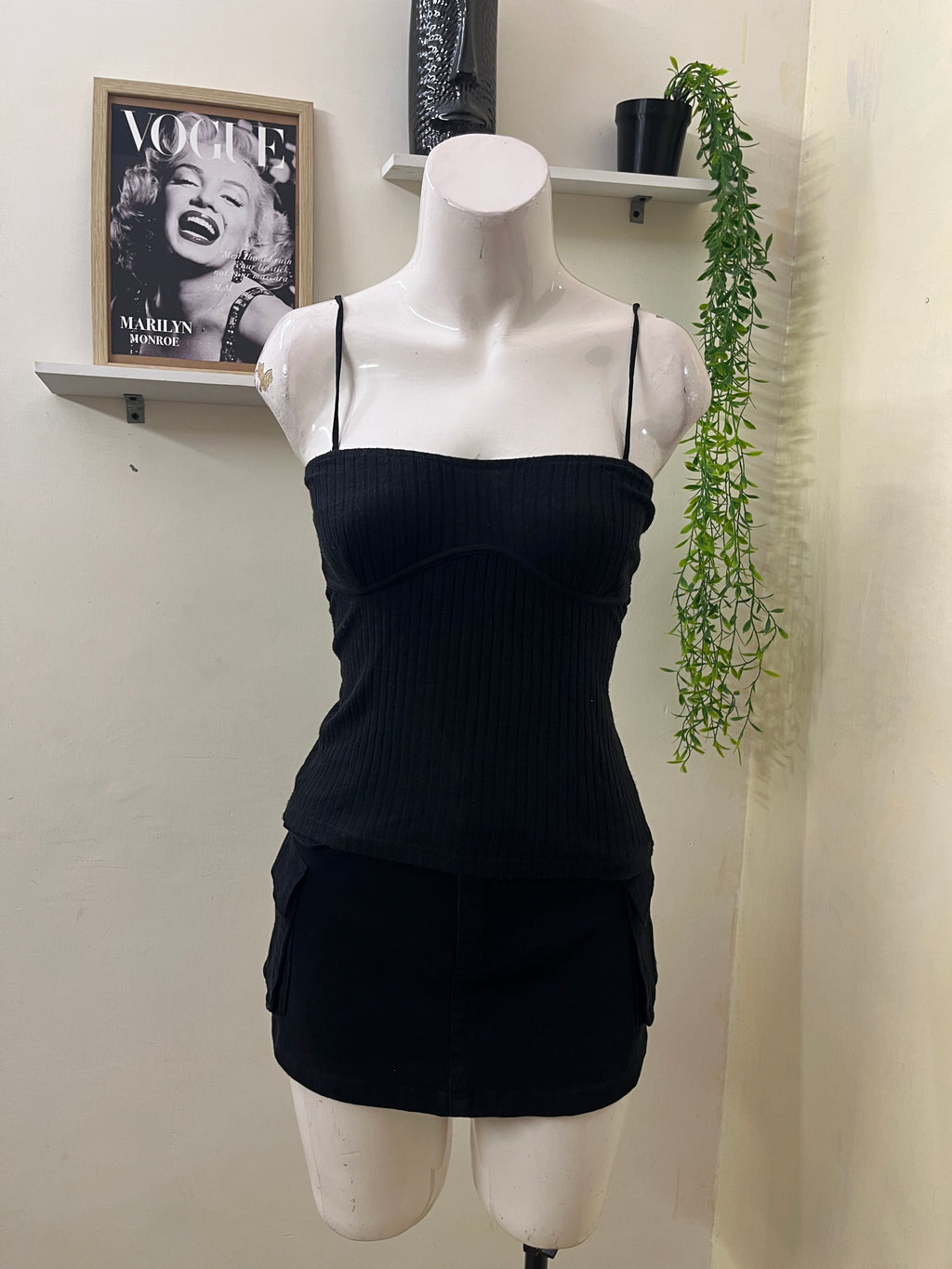 zara ribbed top