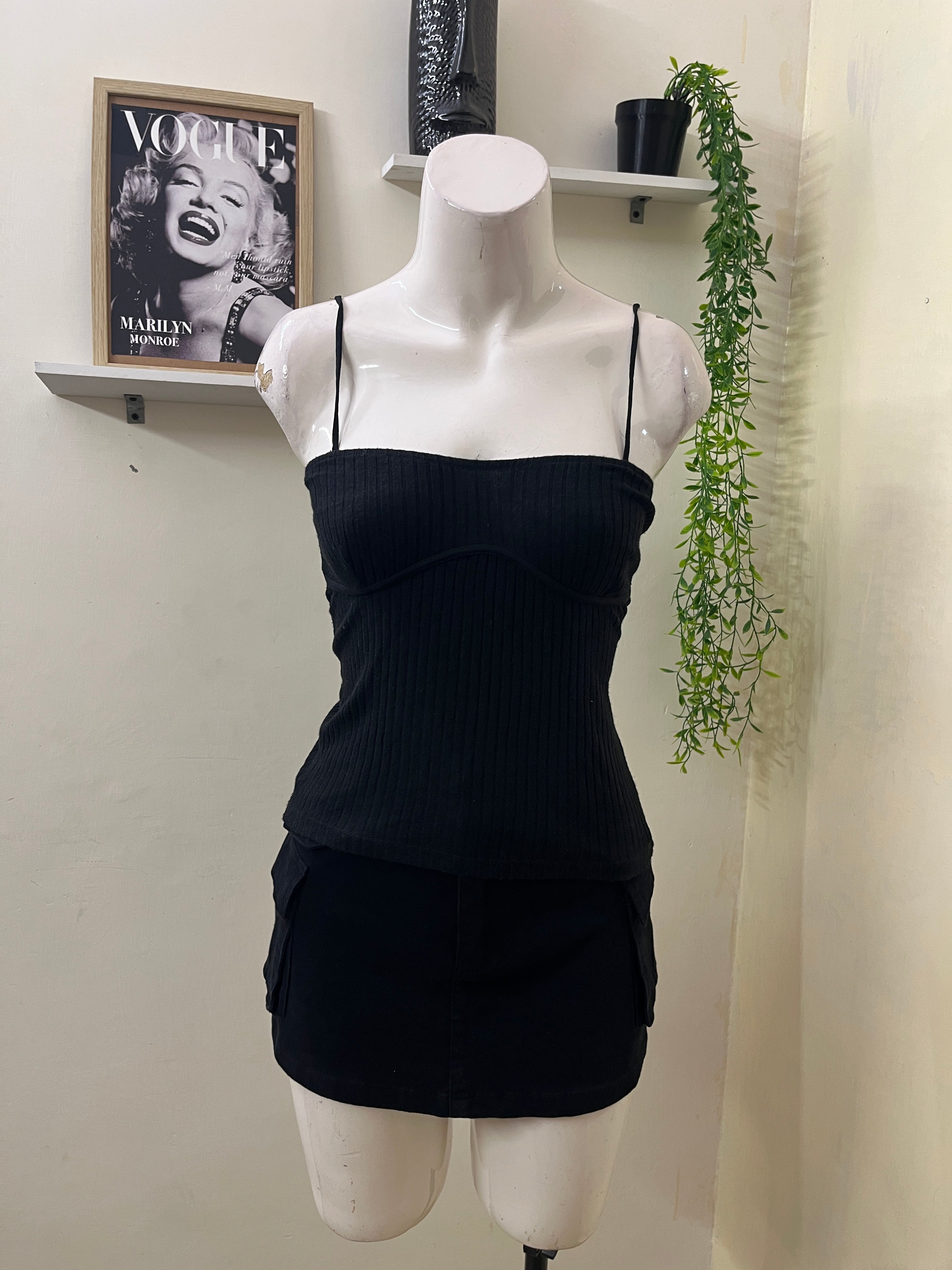 zara ribbed top