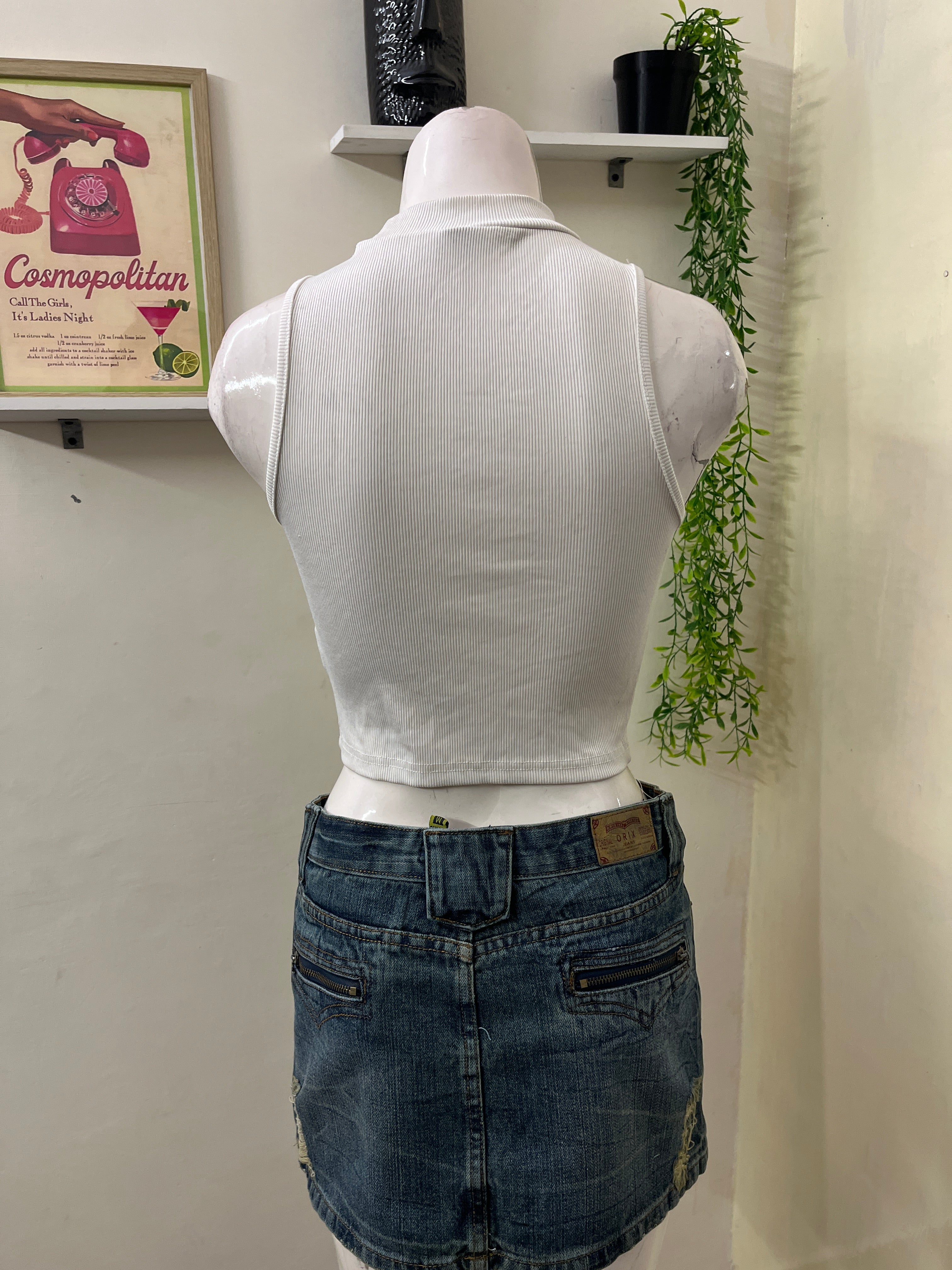 High neck top