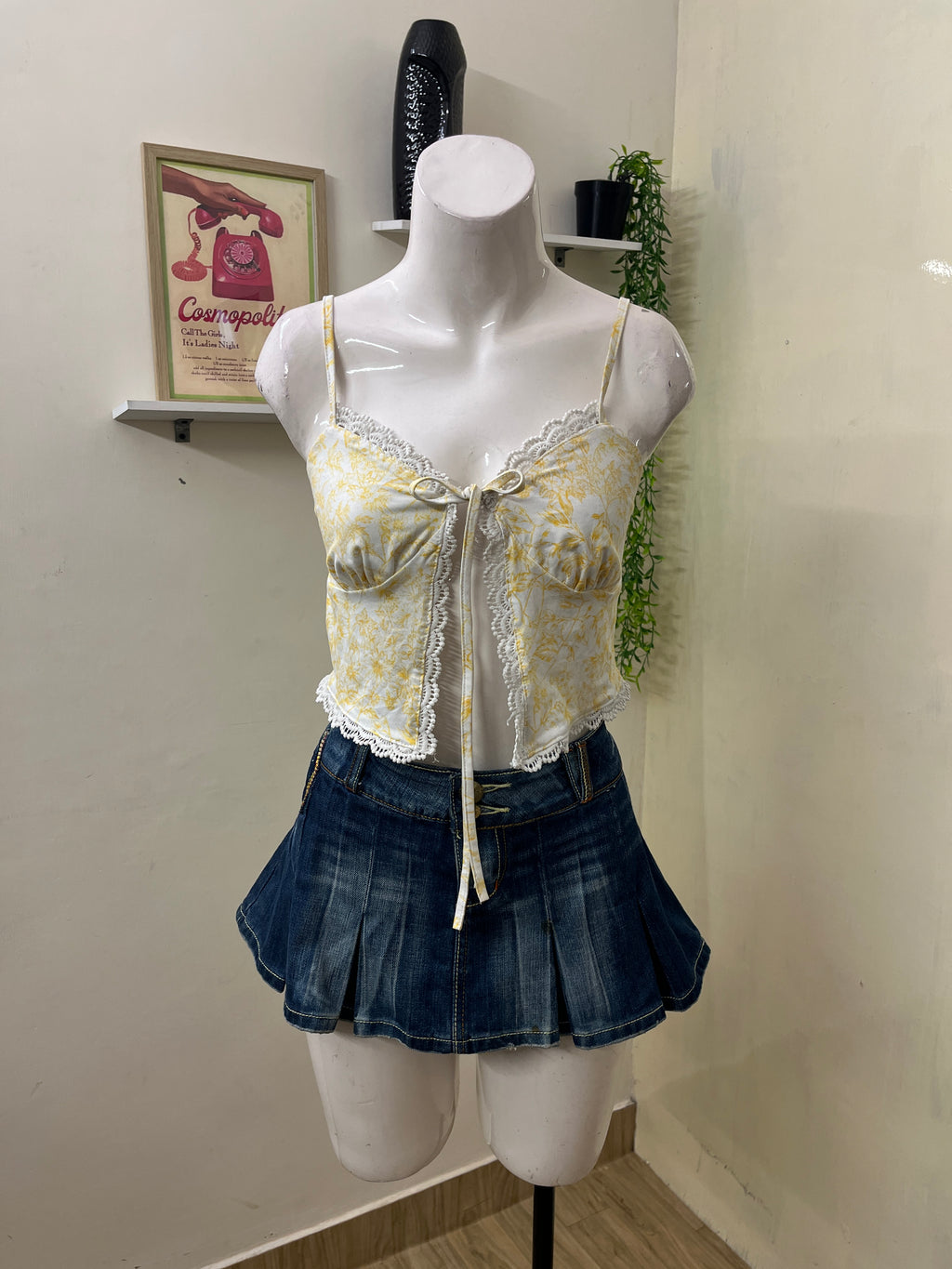 Floral knot top