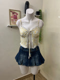 Floral knot top