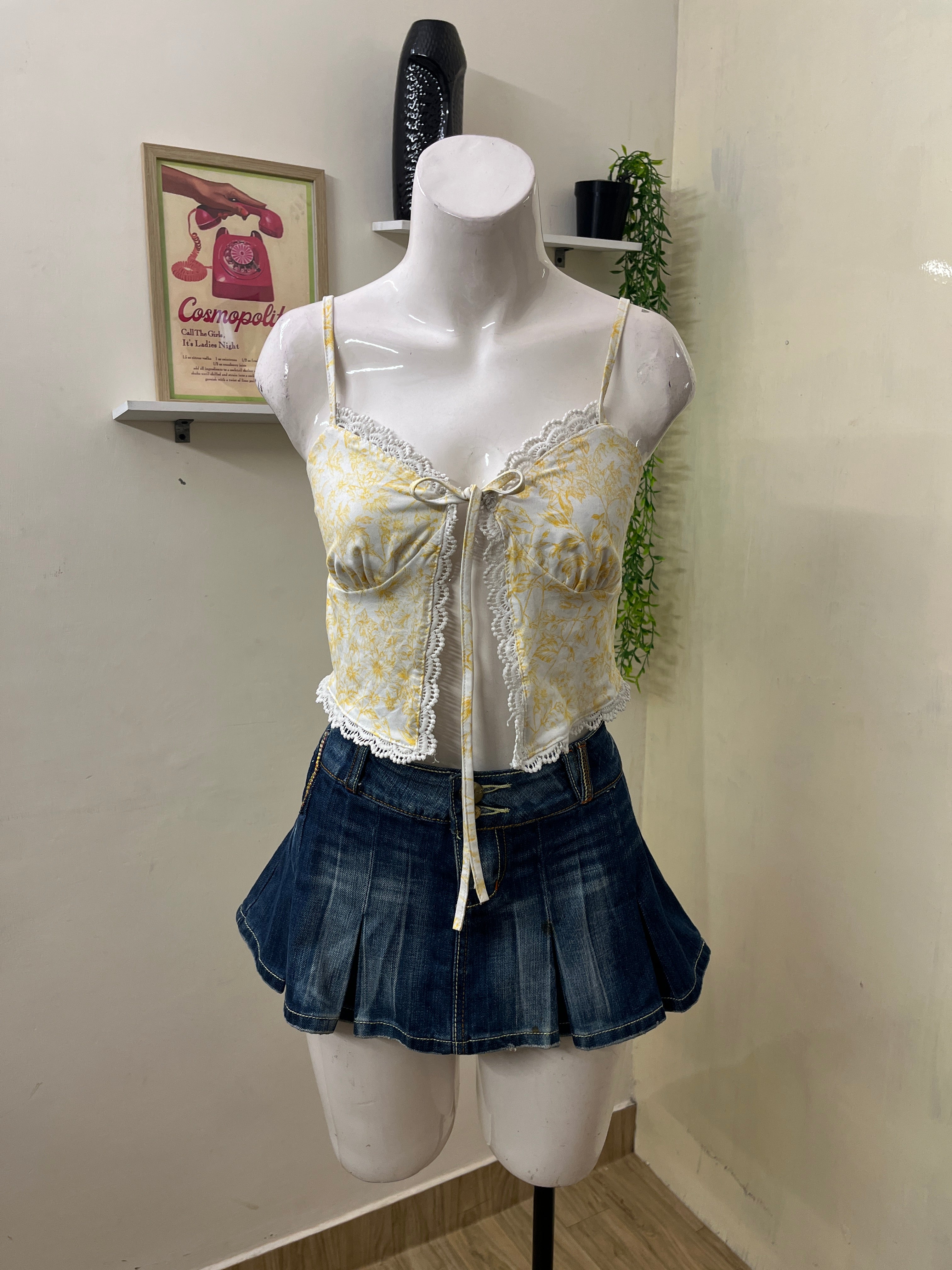 Floral knot top