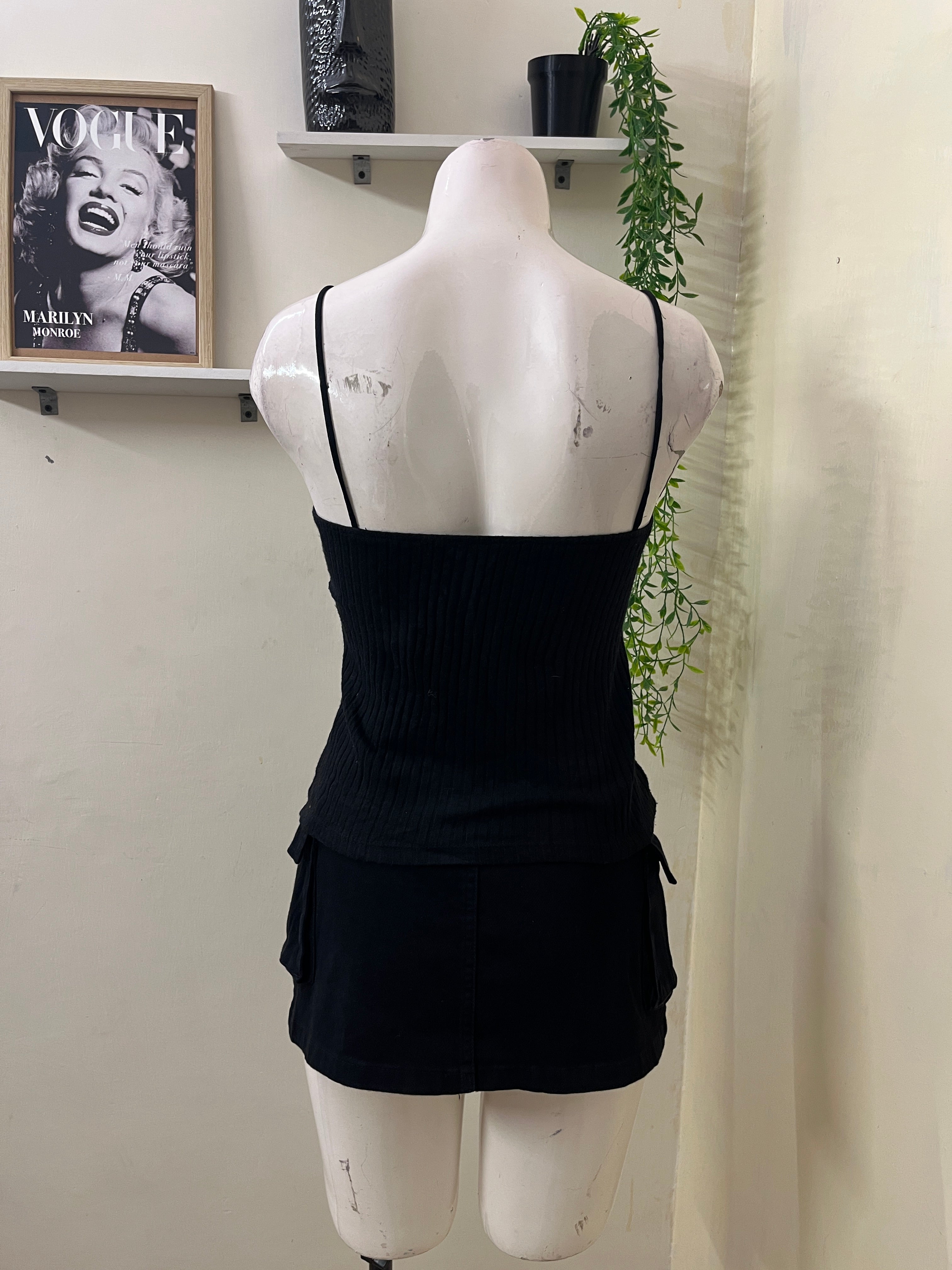 zara ribbed top