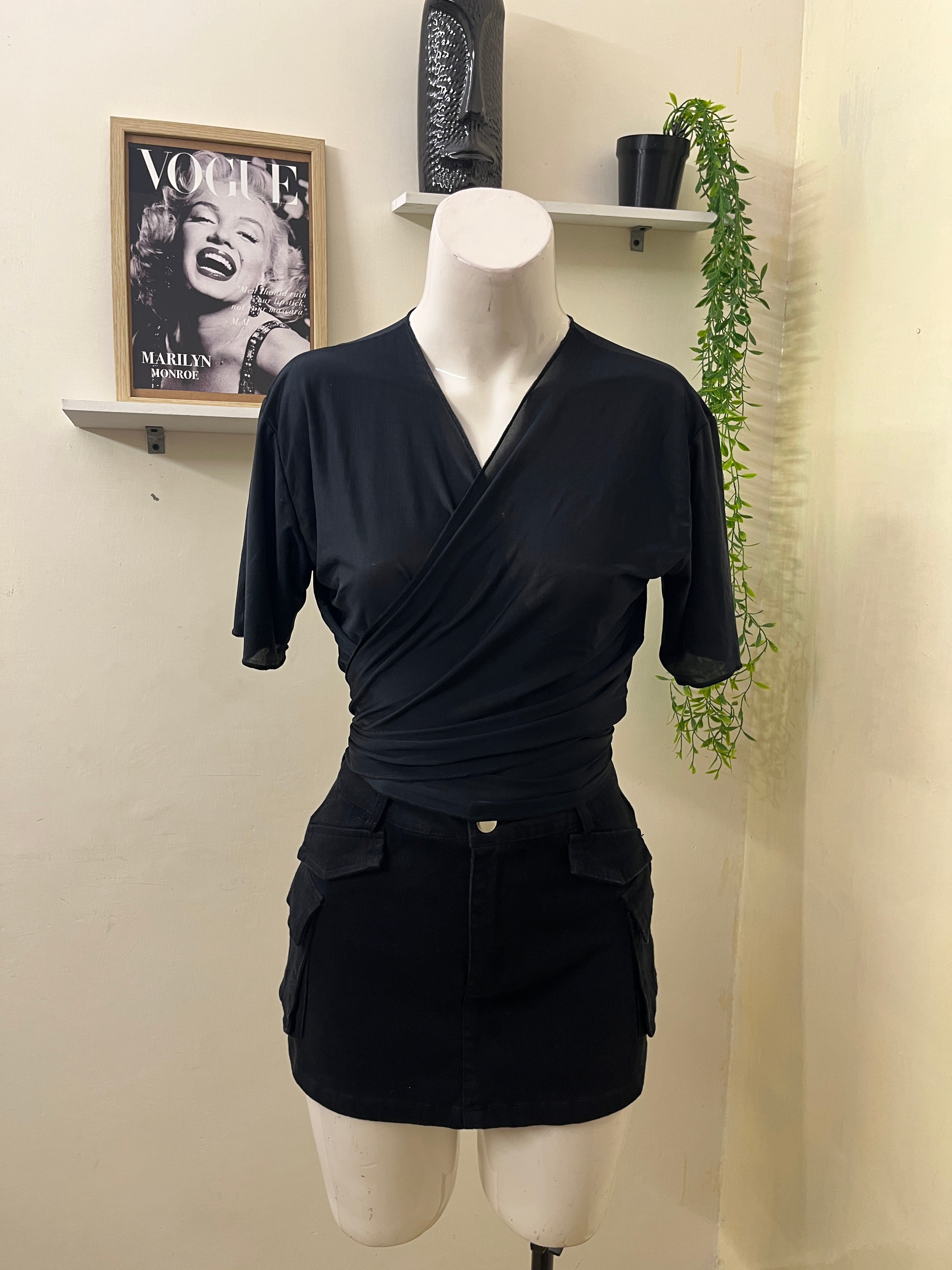 Wrap around mesh top
