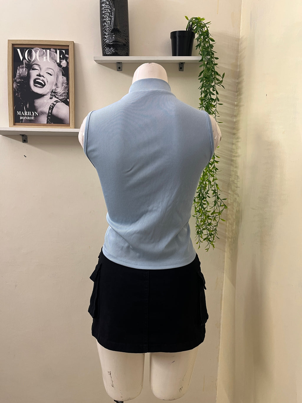 High neck top