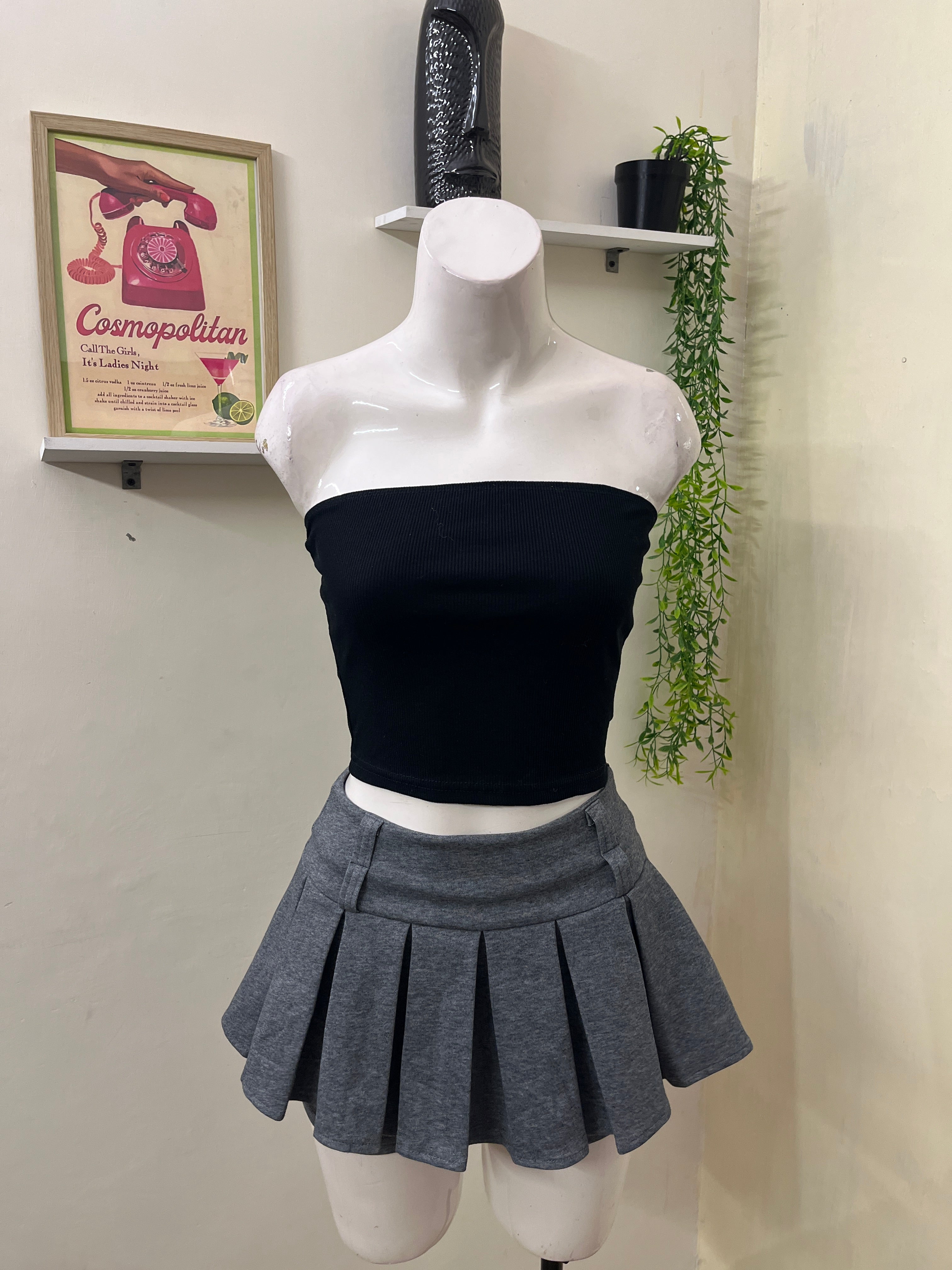 Ribbed tube top