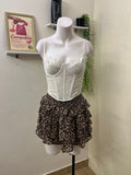 Lace corset bustier top