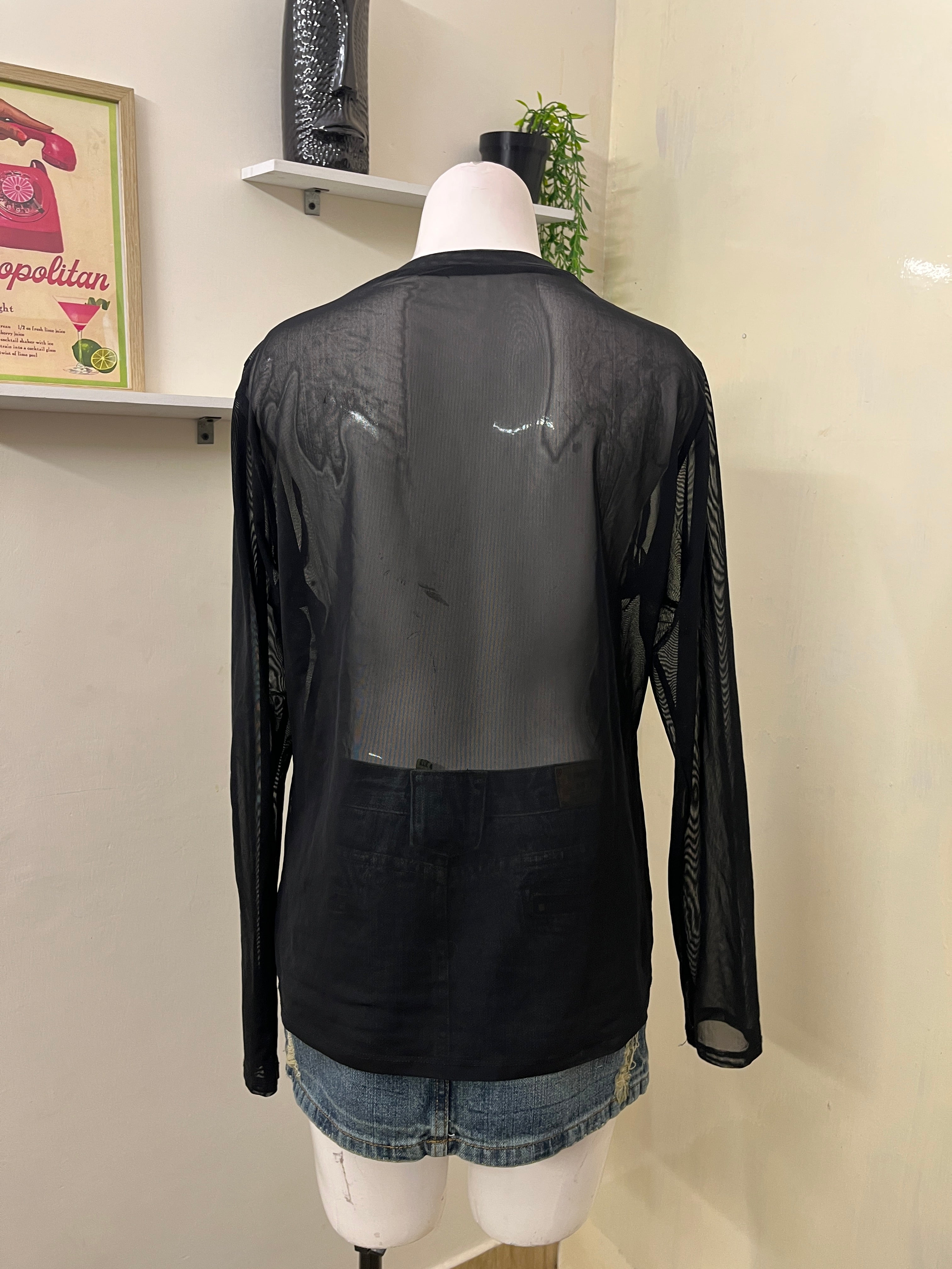 Full sleeves mesh tshirt